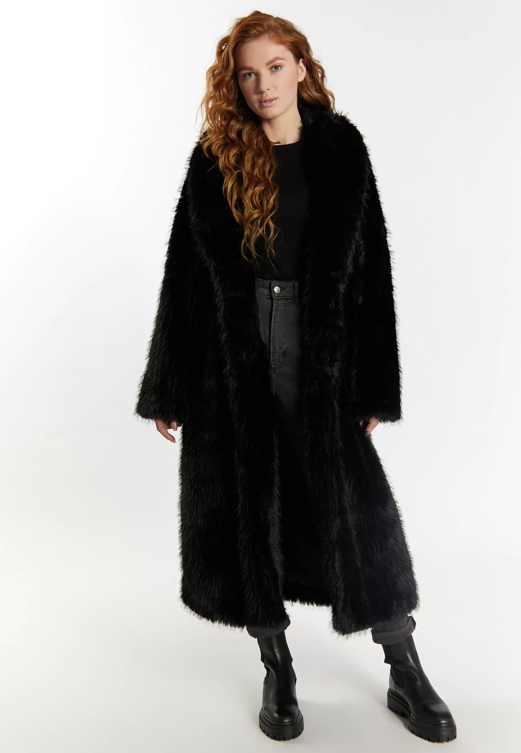 Femme DreiMaster Aus Webpelz Incus - Manteau D'Hiver