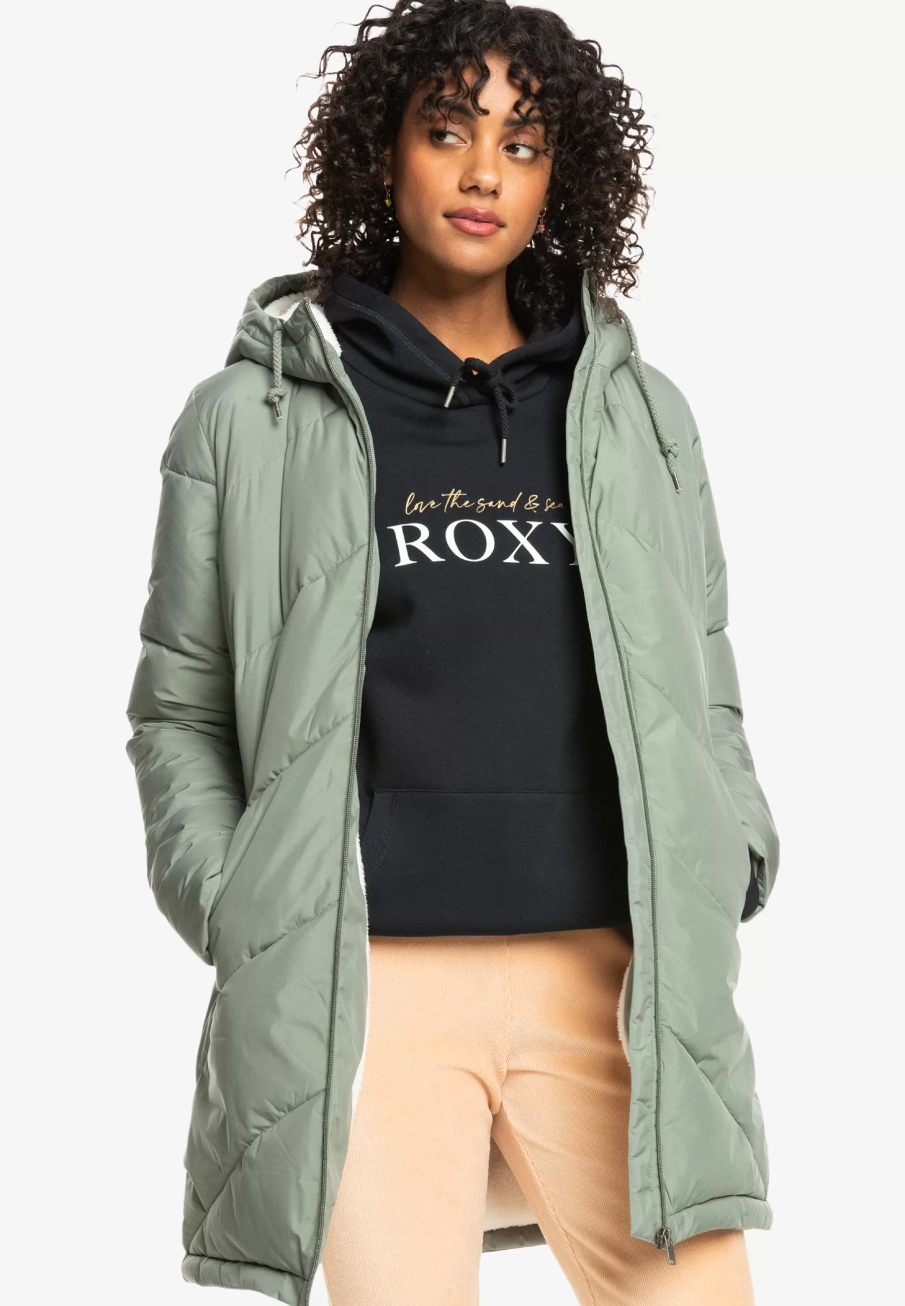 Femme Roxy Better Weather Langer Geschnittene - Manteau D'Hiver