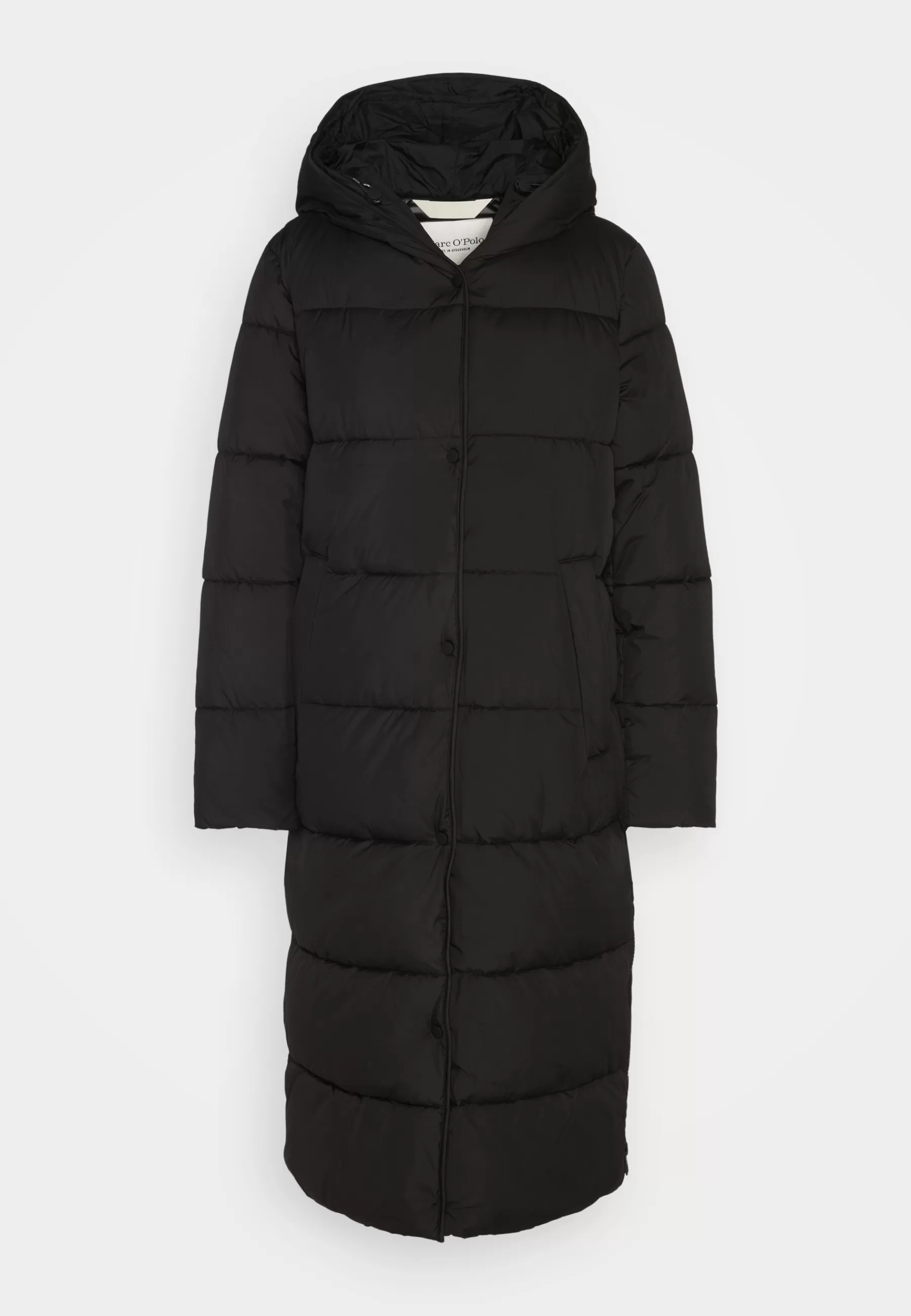 Femme Marc O'Polo Coat Side Slits With Hood Zipper And Pressbuttons - Manteau D'Hiver