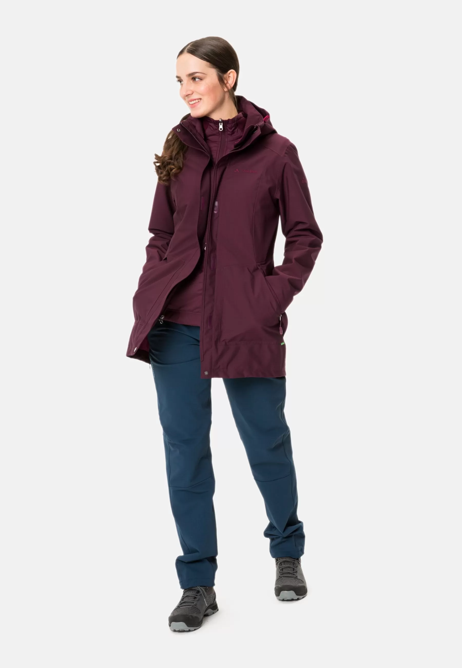 Femme Vaude Doppel Idris 3 In 1 - Manteau D'Hiver