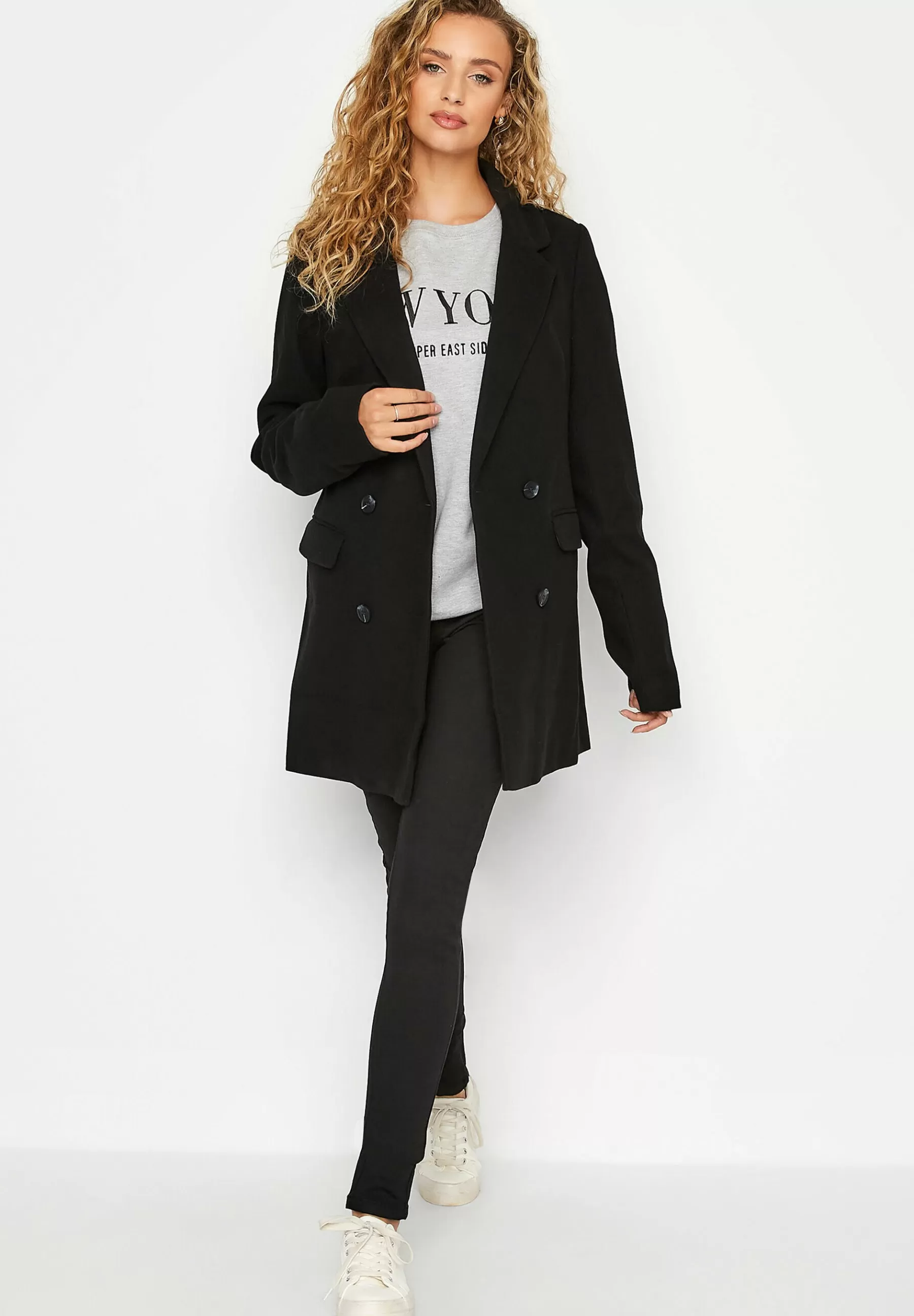Double Breasted Brushed - Manteau Court | Long Tall Sally Outlet