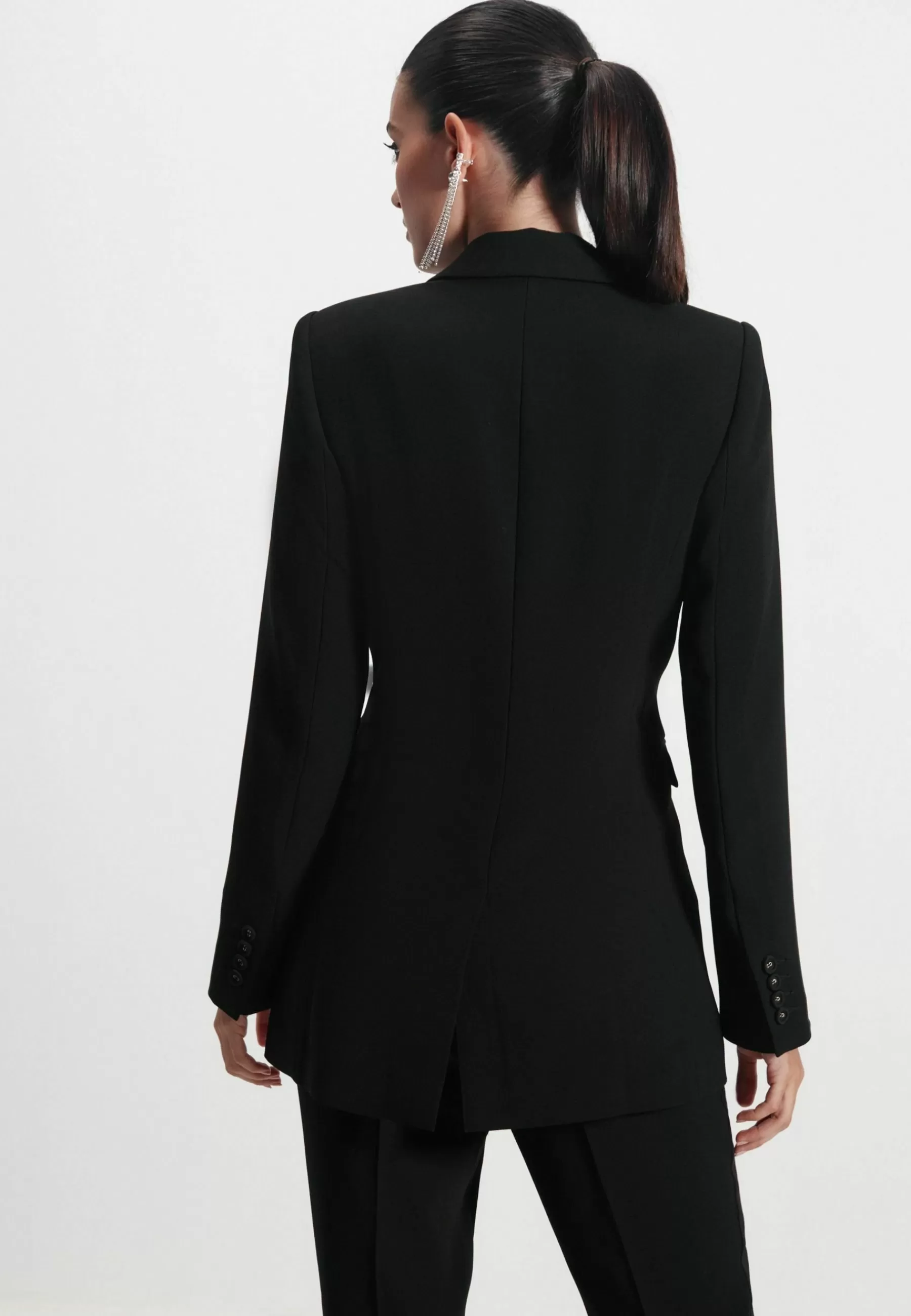 Double Breasted Crep - Manteau Court | Next Sale
