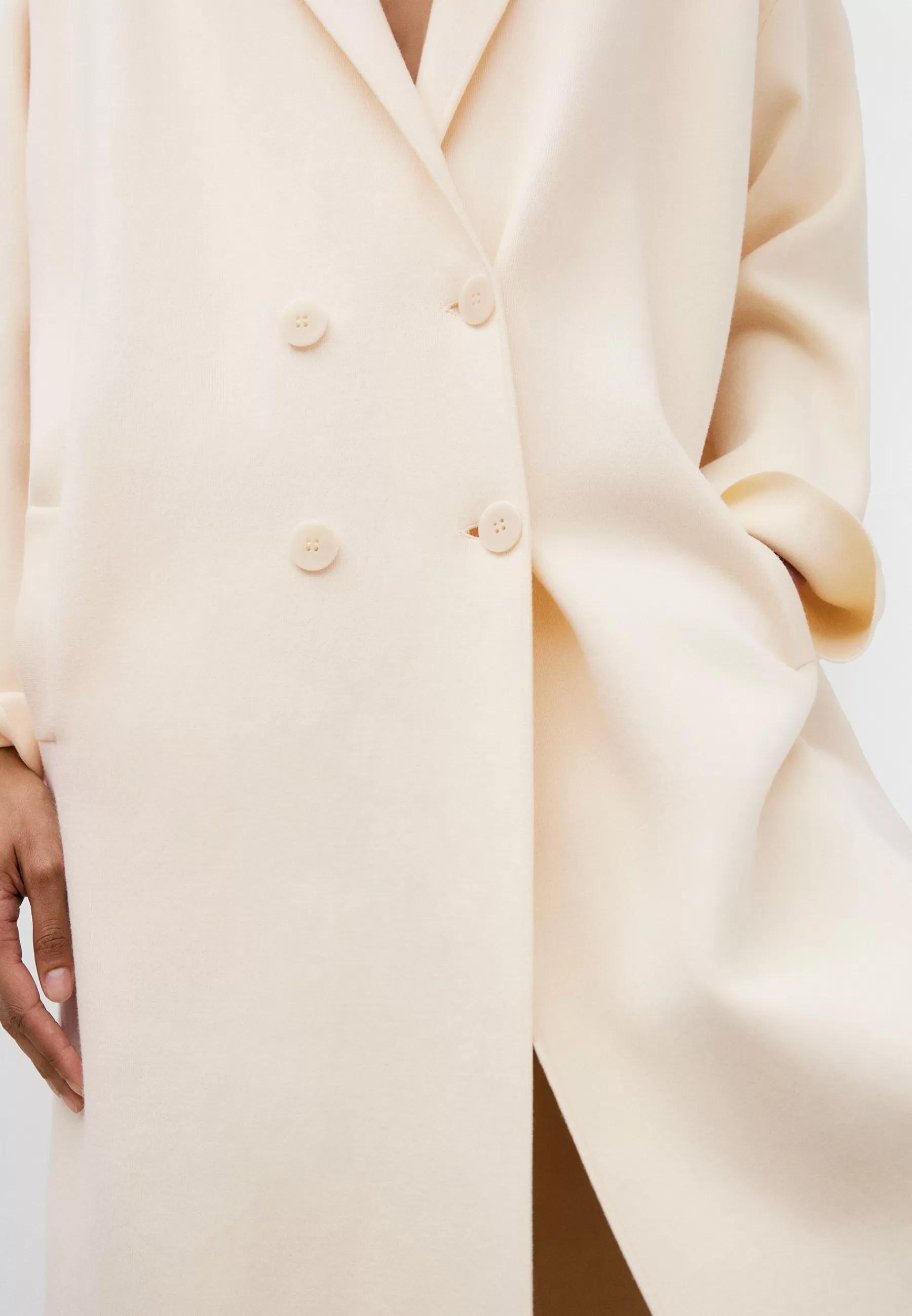 Double-Fronted Knitted - Manteau Classique | ADOLFO DOMINGUEZ Flash Sale