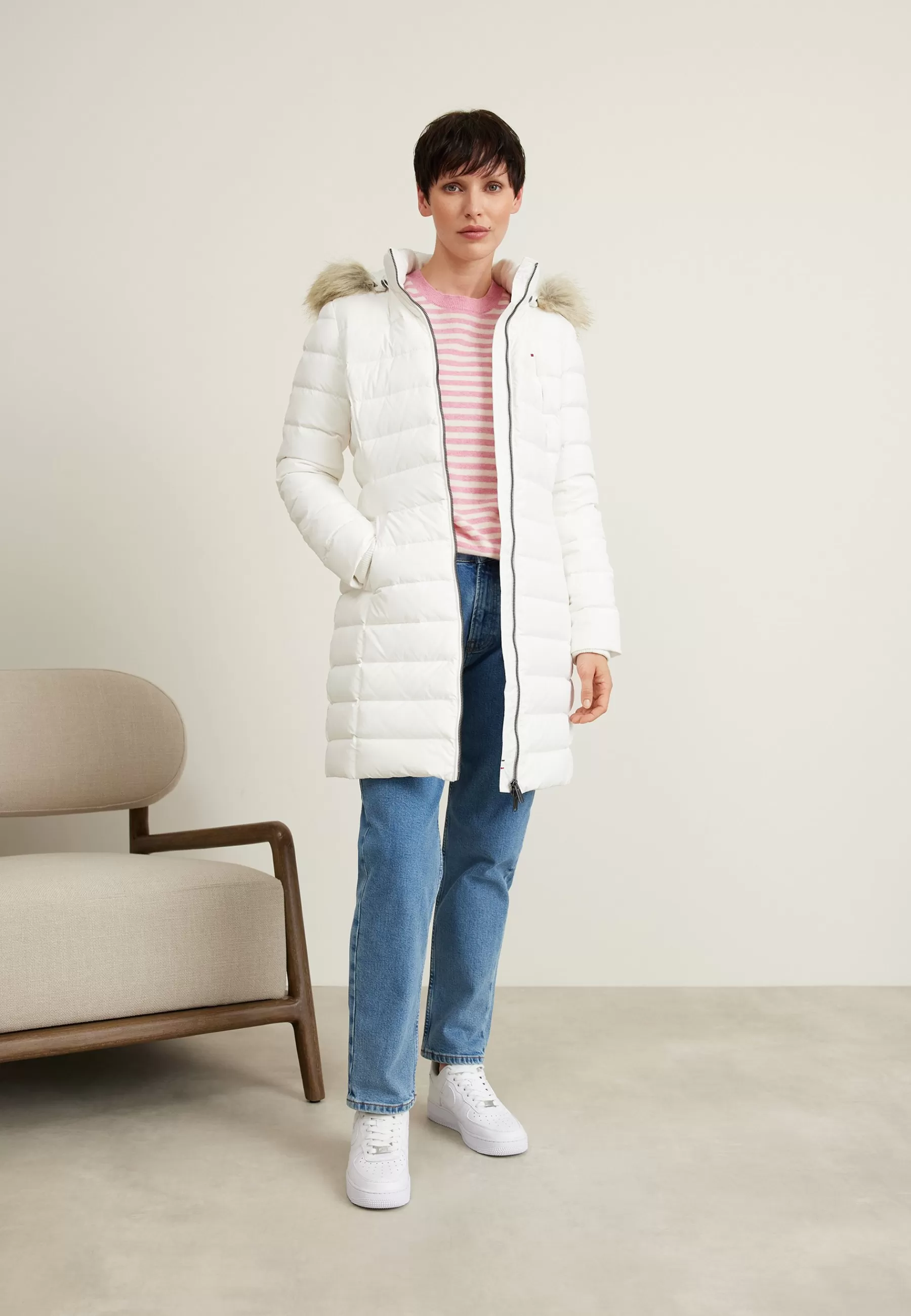 Femme Tommy Jeans Essential Hooded - Doudoune