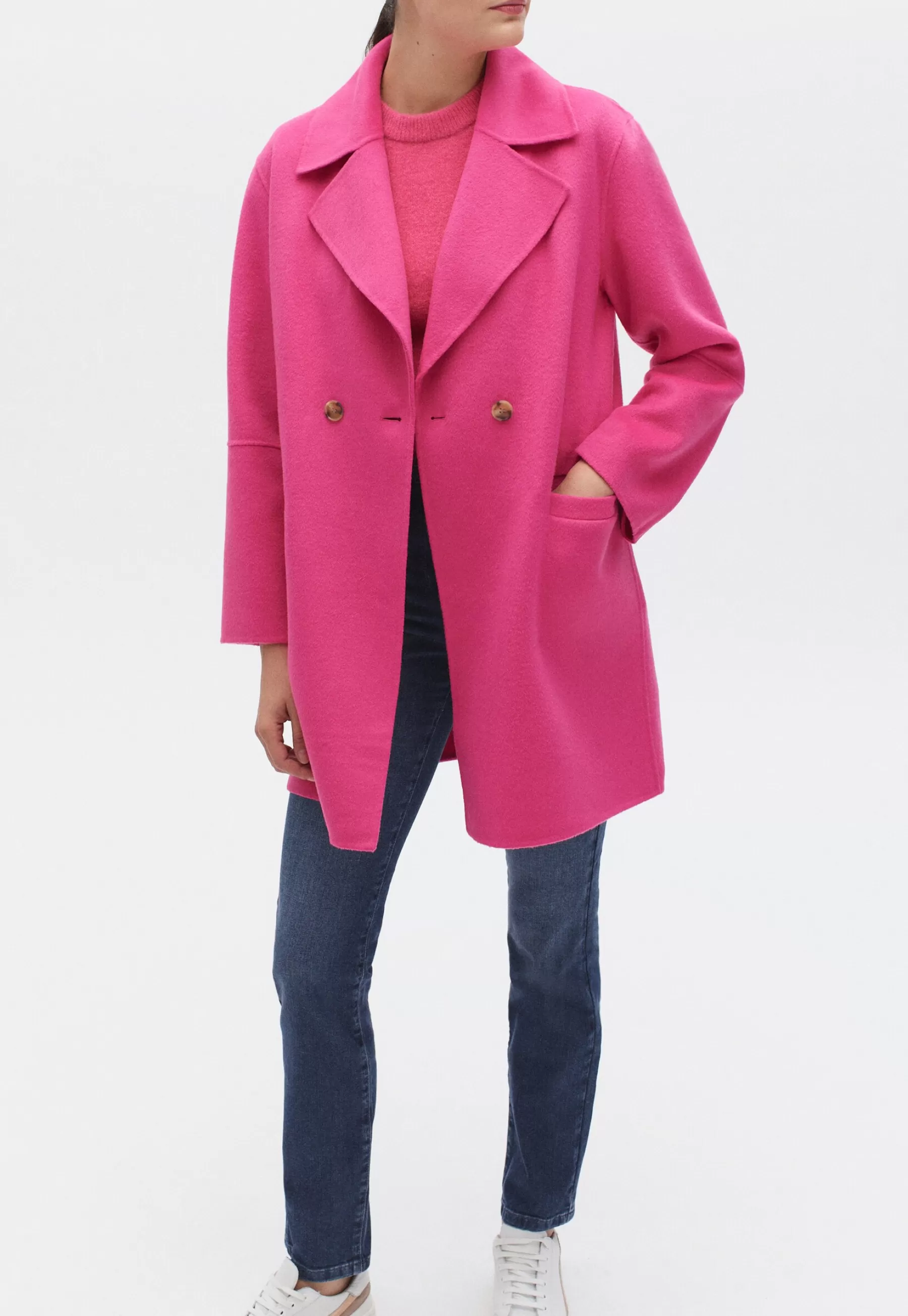 Femme Caroll French Brand Fashion Elegant Modern Wil - Manteau Court