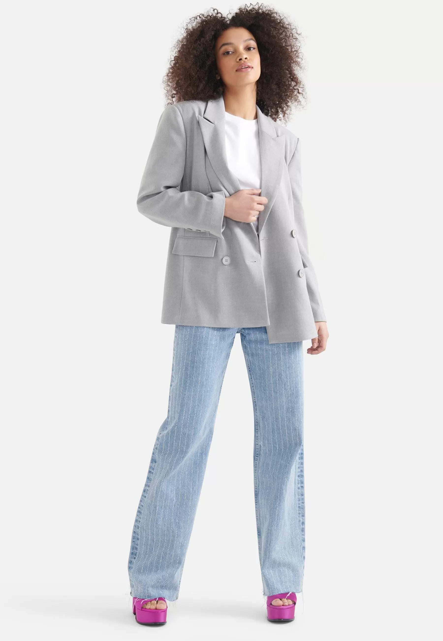 Geborduurde - Manteau Court | Shoeby Clearance