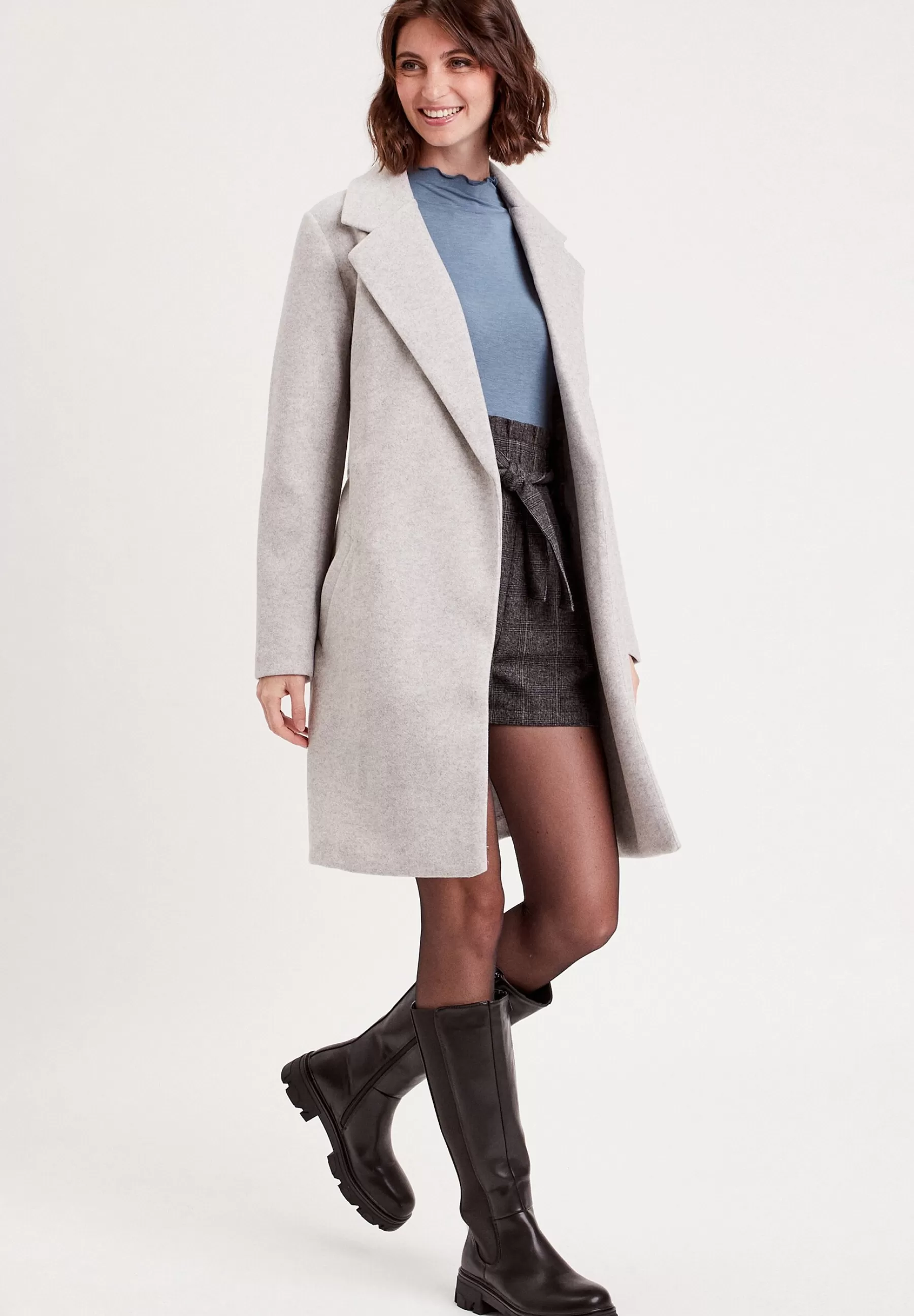 Gerader Mit Gurtel - Manteau Classique | Cache Cache Clearance