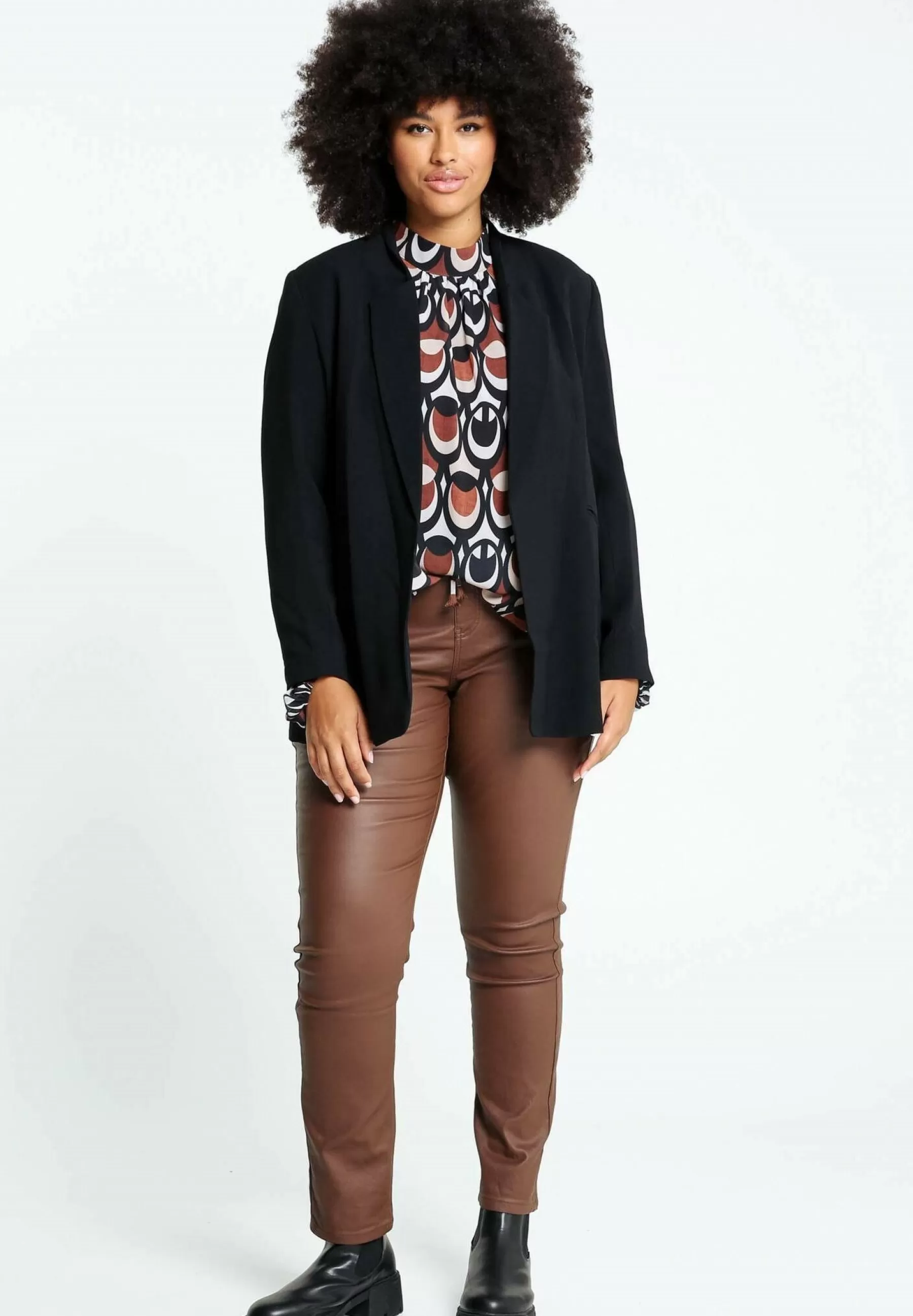 Halblanger, Unifarbener Mit Revers - Manteau Court | Paprika Shop