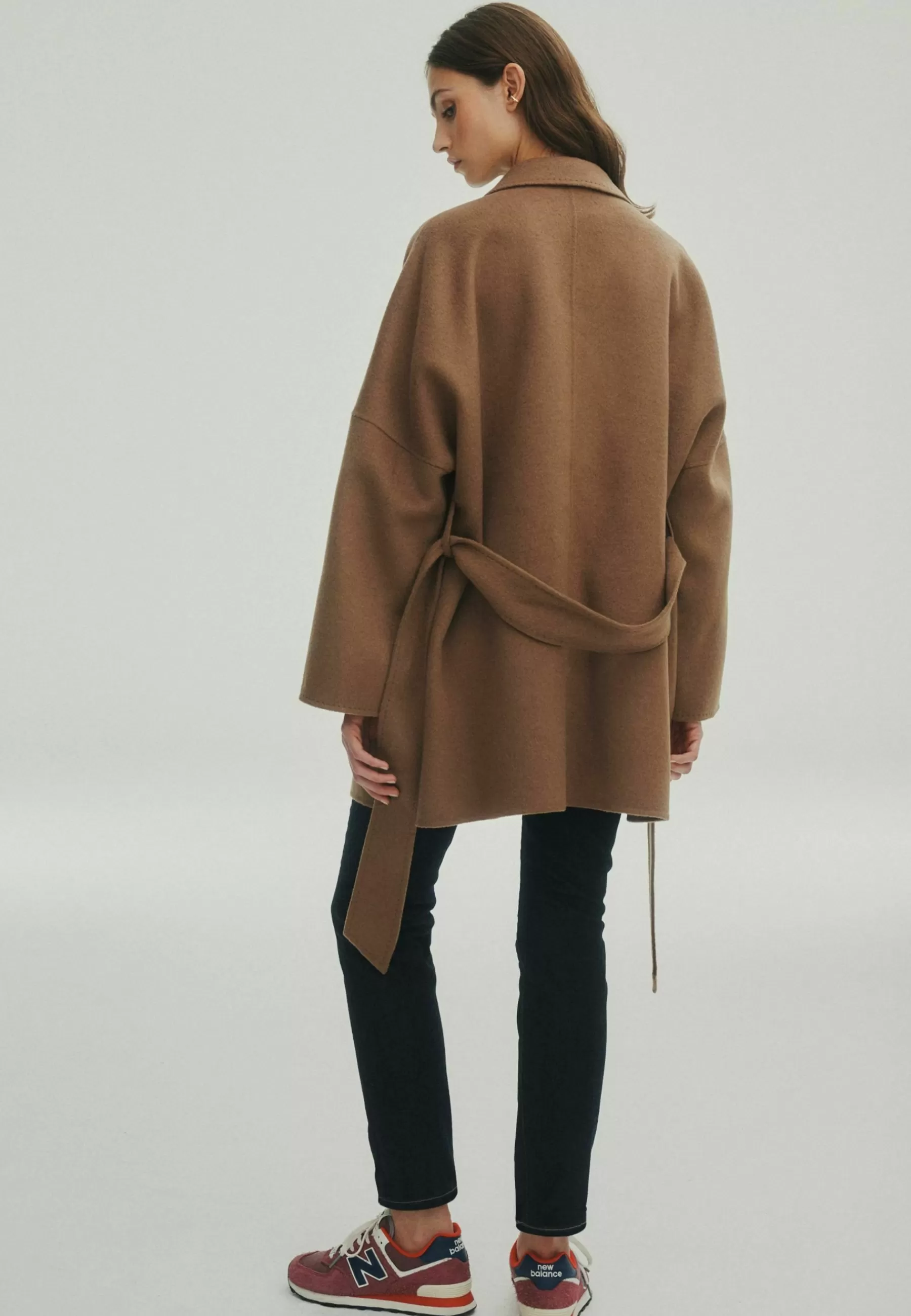 Femme Next Handsewn Belted - Manteau Court