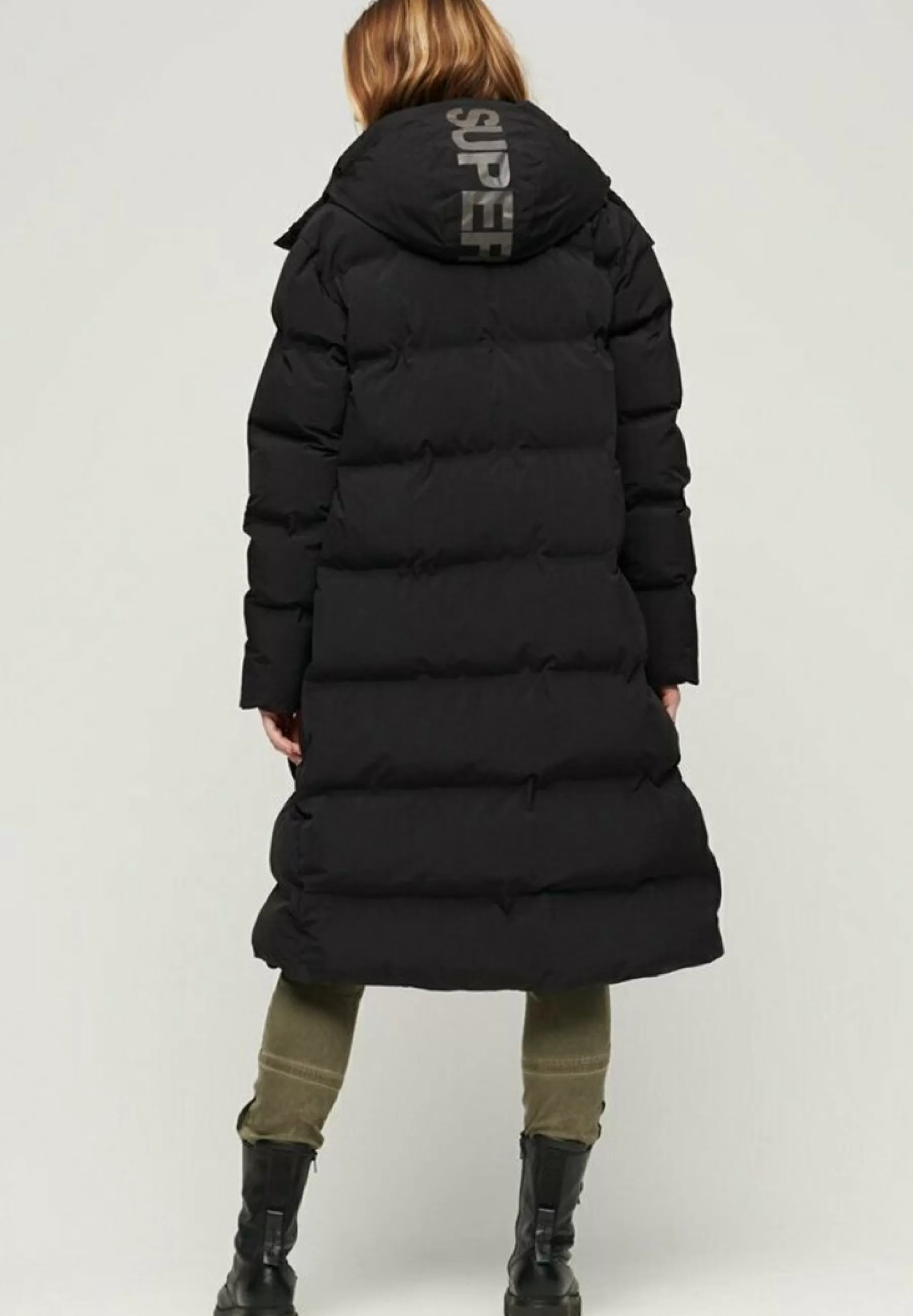 Femme Superdry Hooded Longline Puffer - Manteau D'Hiver