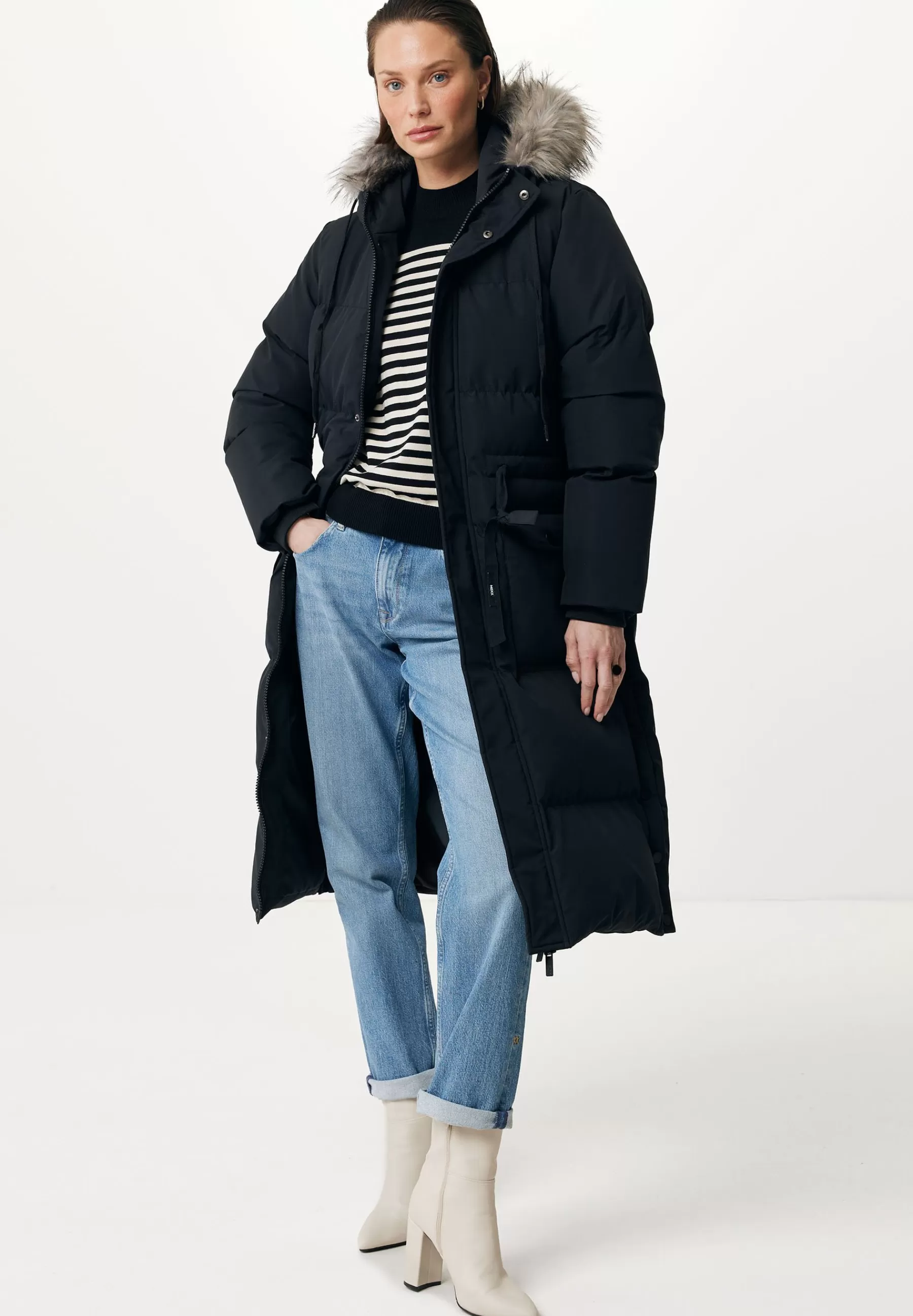 Femme Mexx Hooded With Removable Fur Collar - Manteau D'Hiver