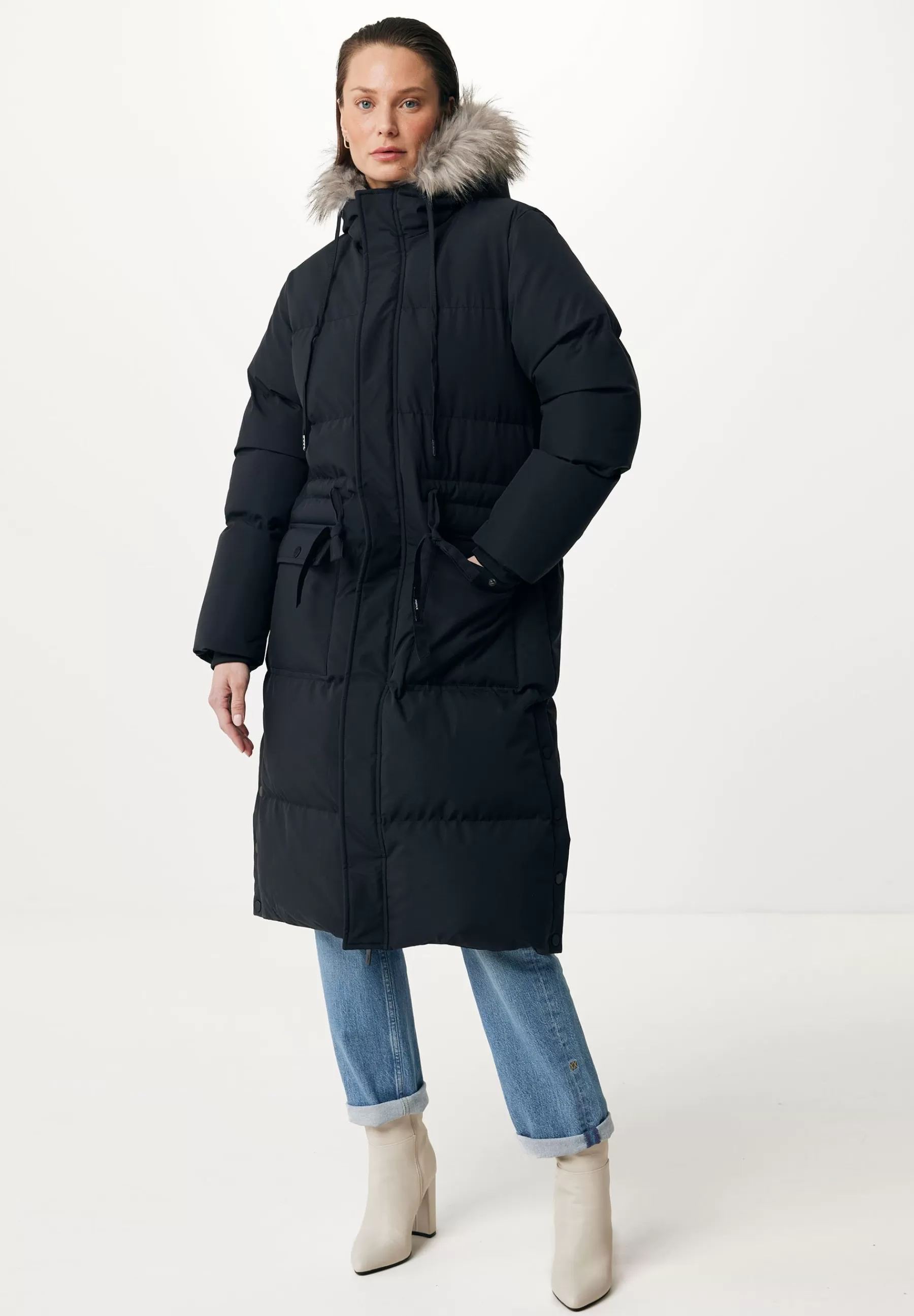 Femme Mexx Hooded With Removable Fur Collar - Manteau D'Hiver