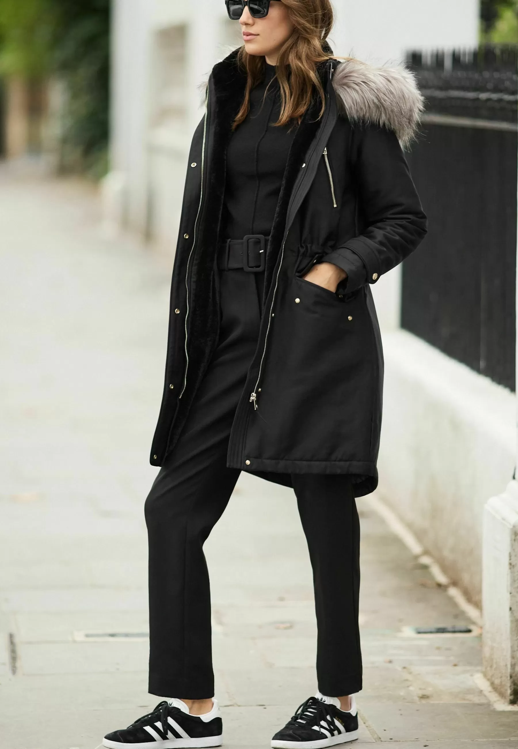Femme Next Longline Shower Resistant Padded - Manteau D'Hiver