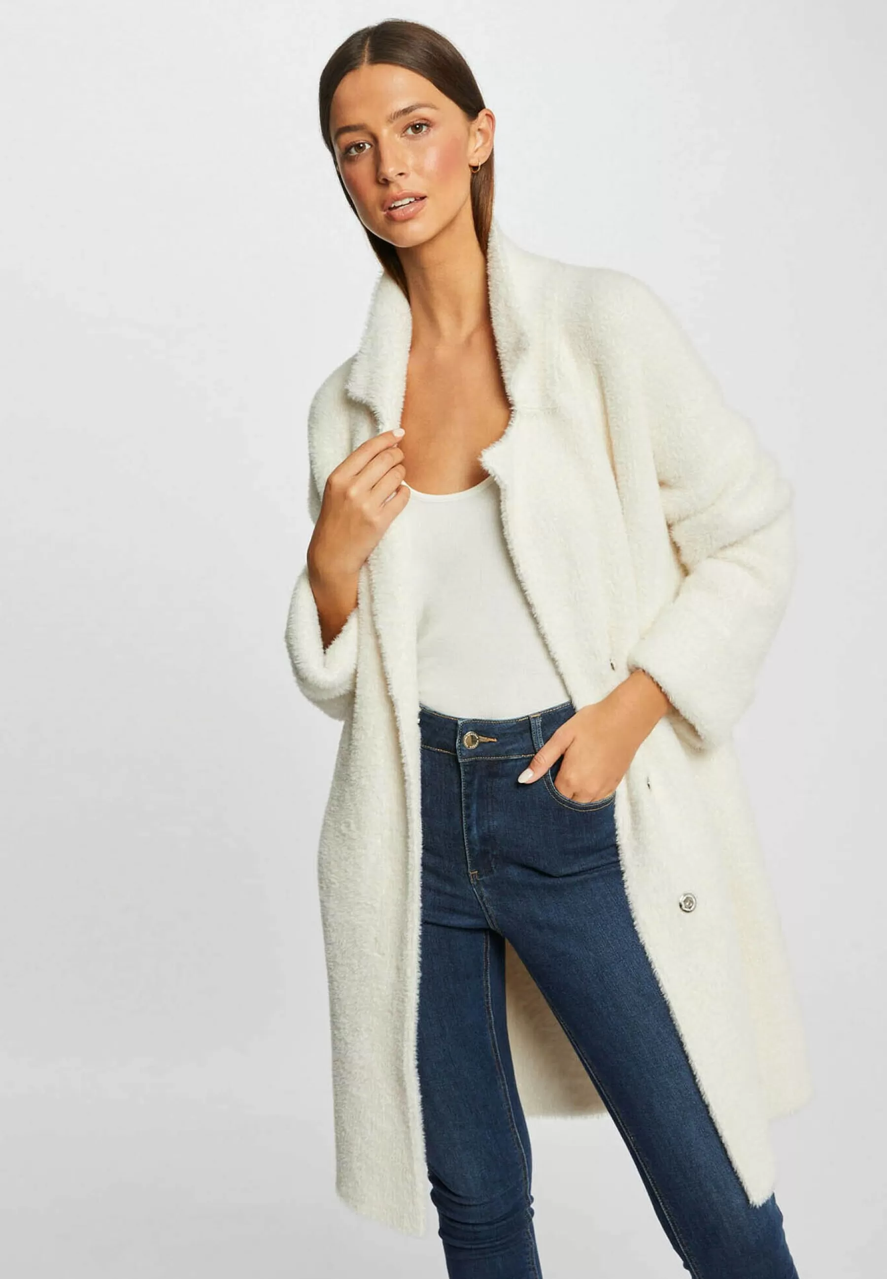 Lungo Con Bottoni Modello - Manteau Classique | Morgan Online