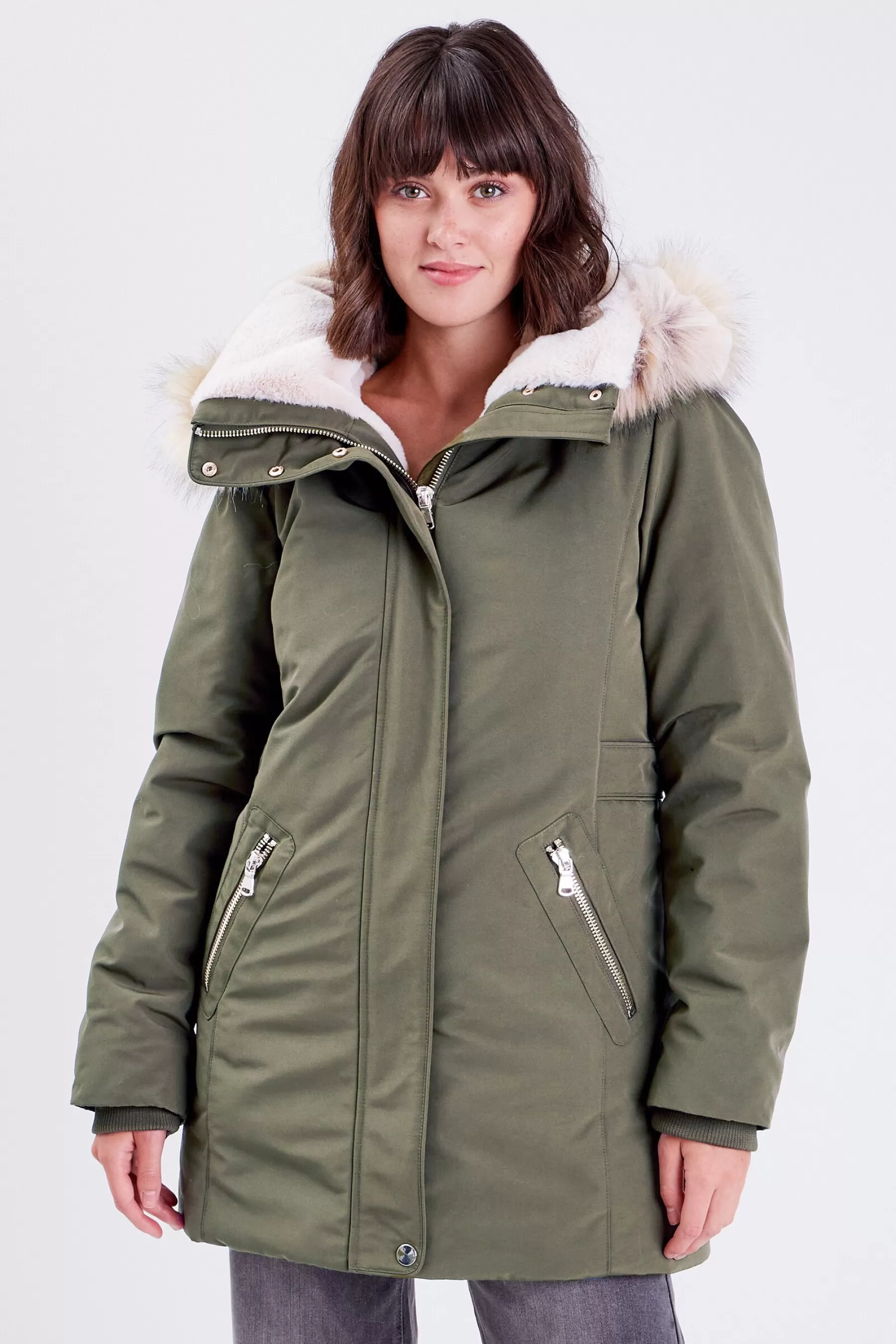 Femme Cache Cache Manteau D'Hiver