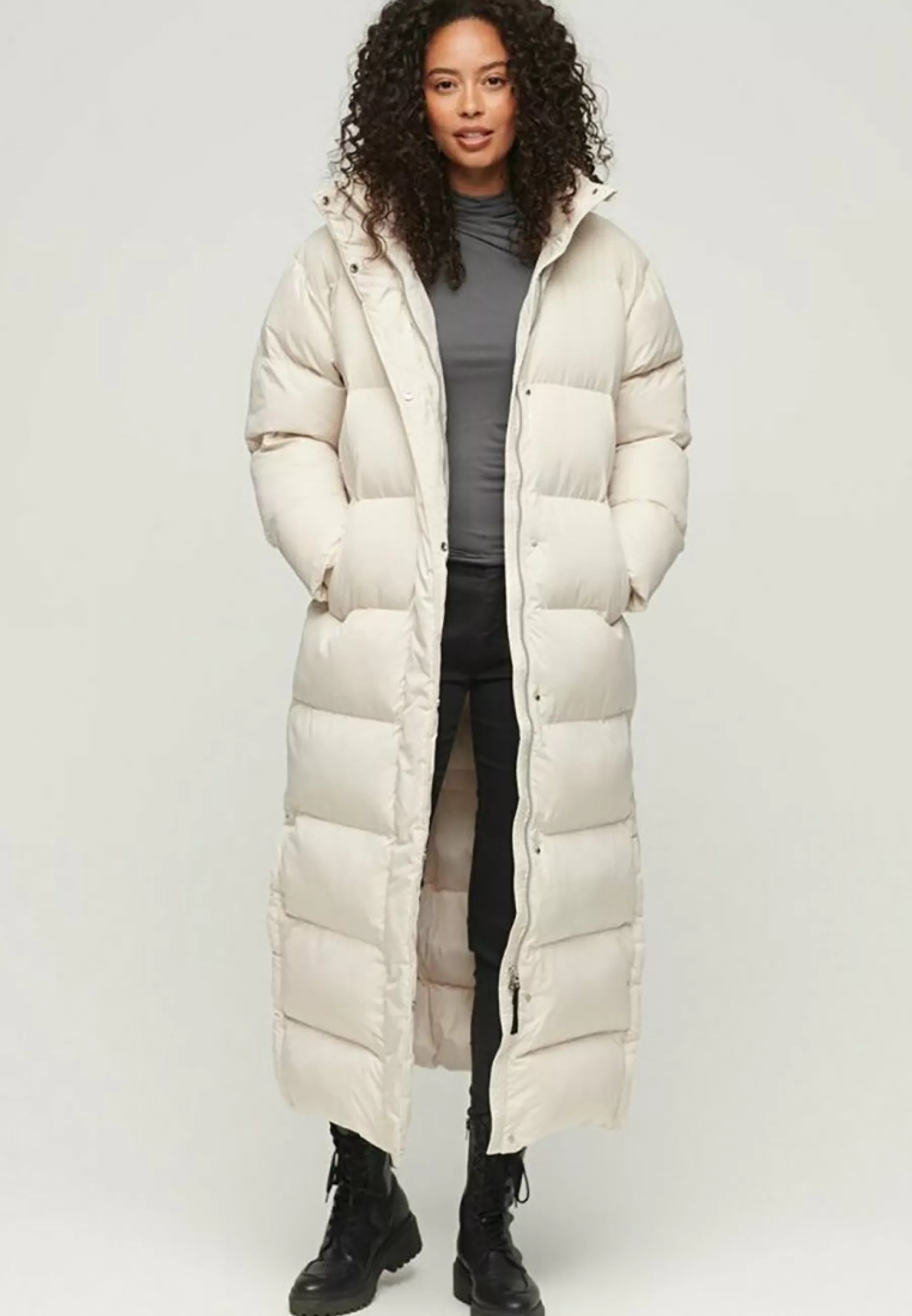 Femme Superdry Maxi Hooded Puffer - Manteau D'Hiver