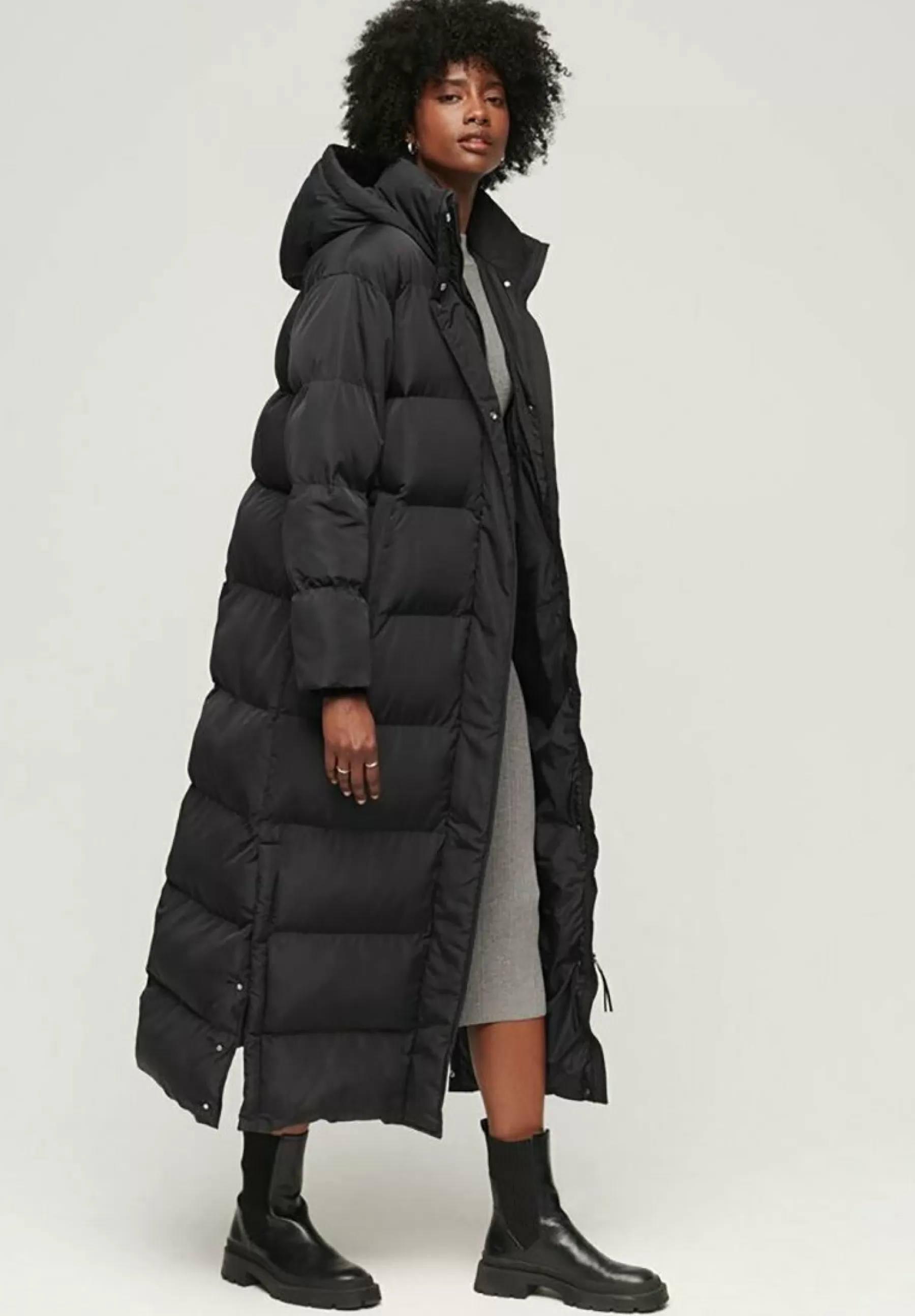 Femme Superdry Maxi Hooded Puffer - Manteau D'Hiver