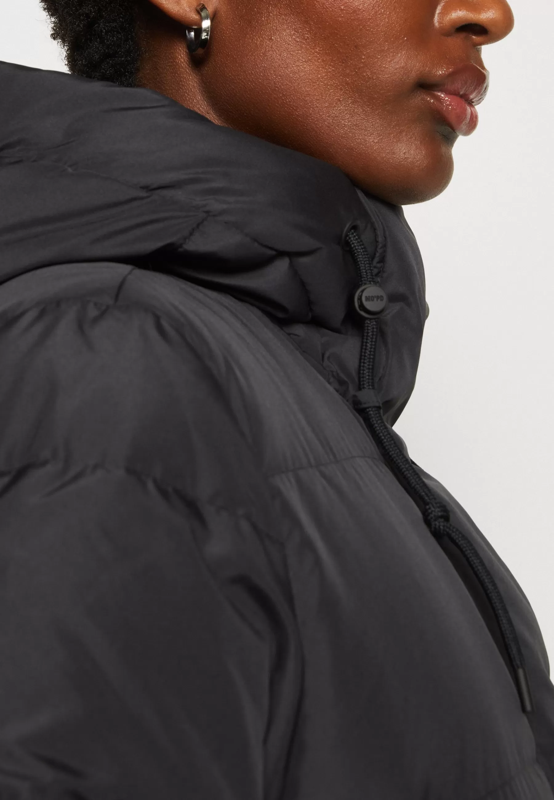 Femme Marc O'Polo DENIM Midi Responsible Puffer With Hood Welt Pockets Sideseam Slits - Doudoune