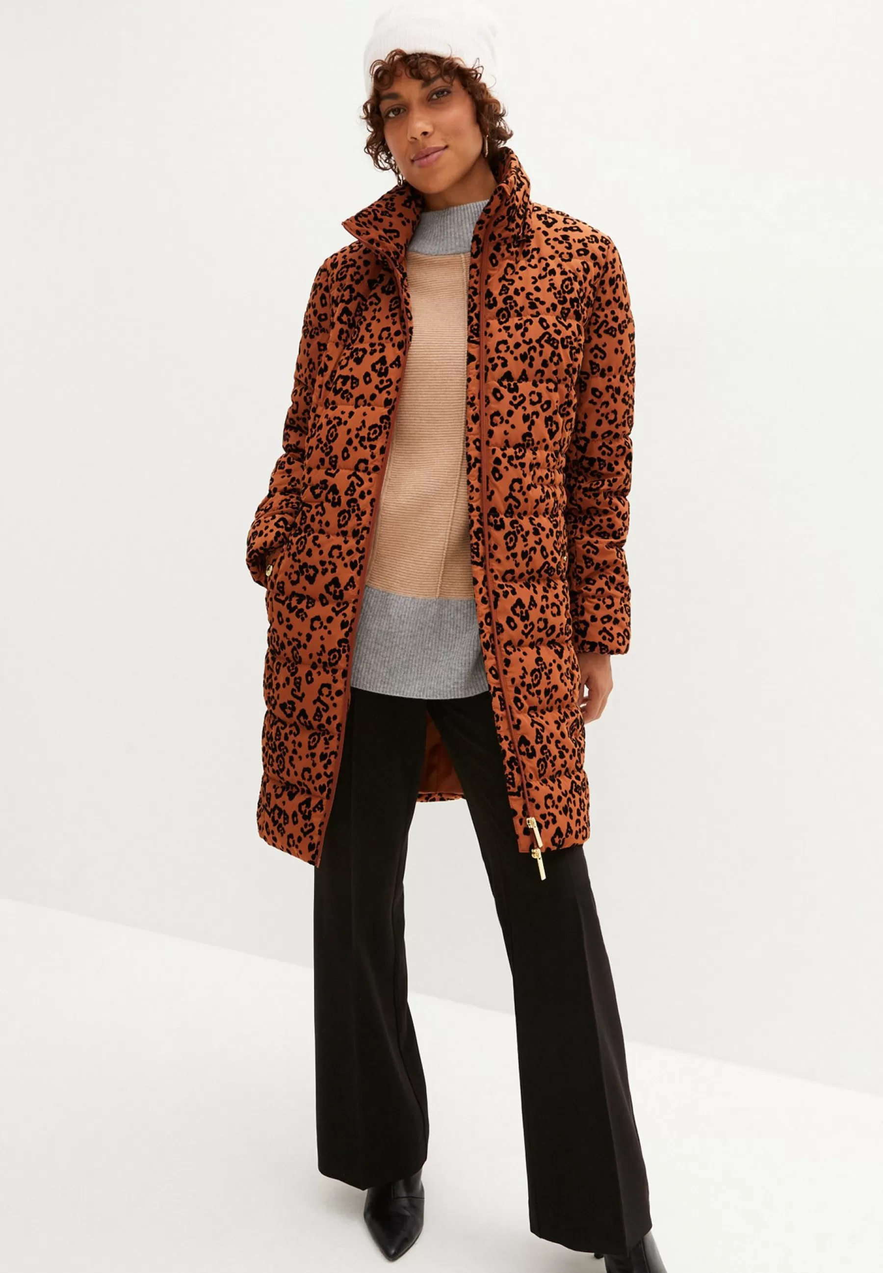 Femme bonprix Mit Leo-Druck - Manteau D'Hiver