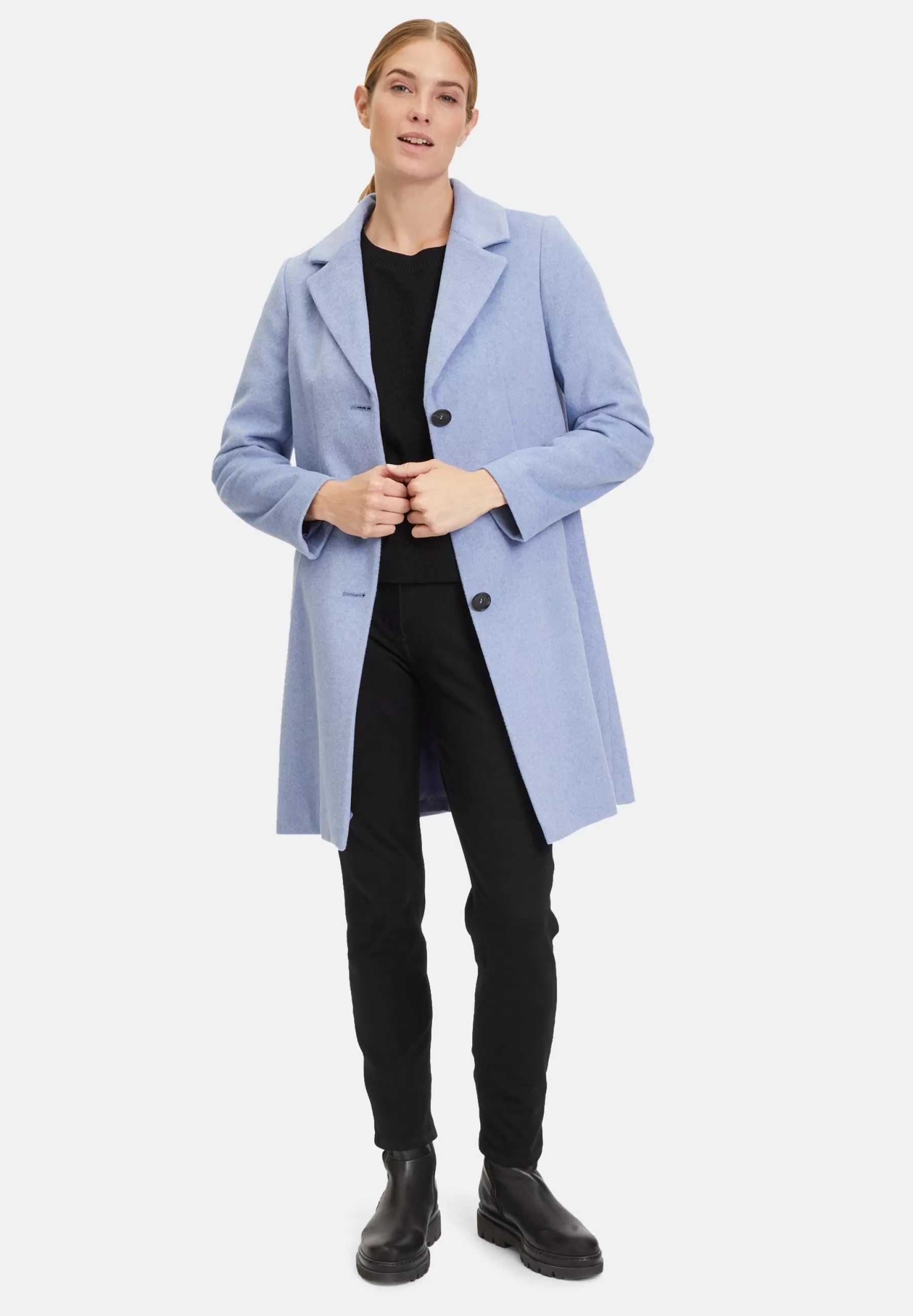 Femme Betty Barclay Mit Reverskragen - Manteau Court