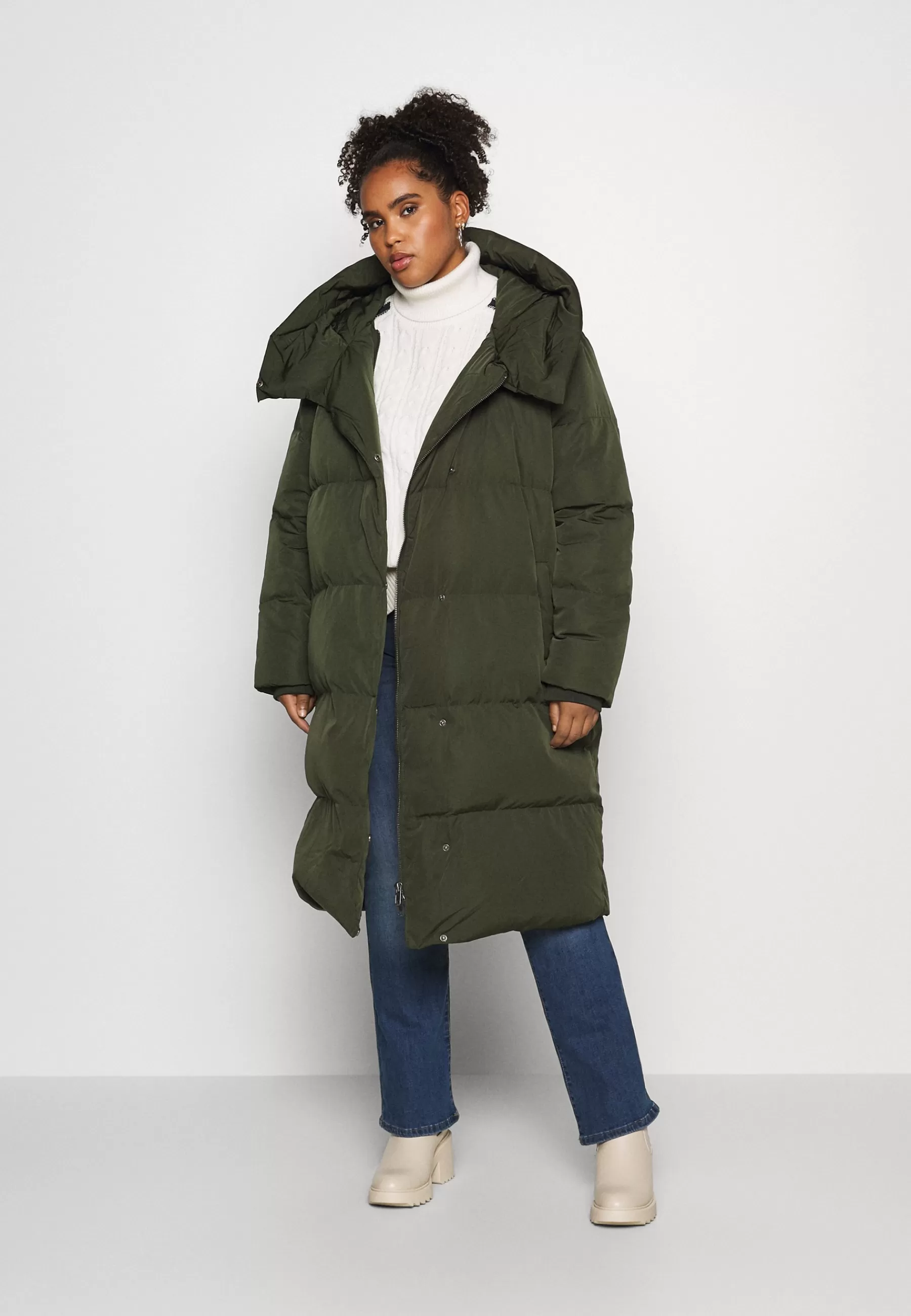 Femme Object Curve Objlouise Long Jacket - Doudoune