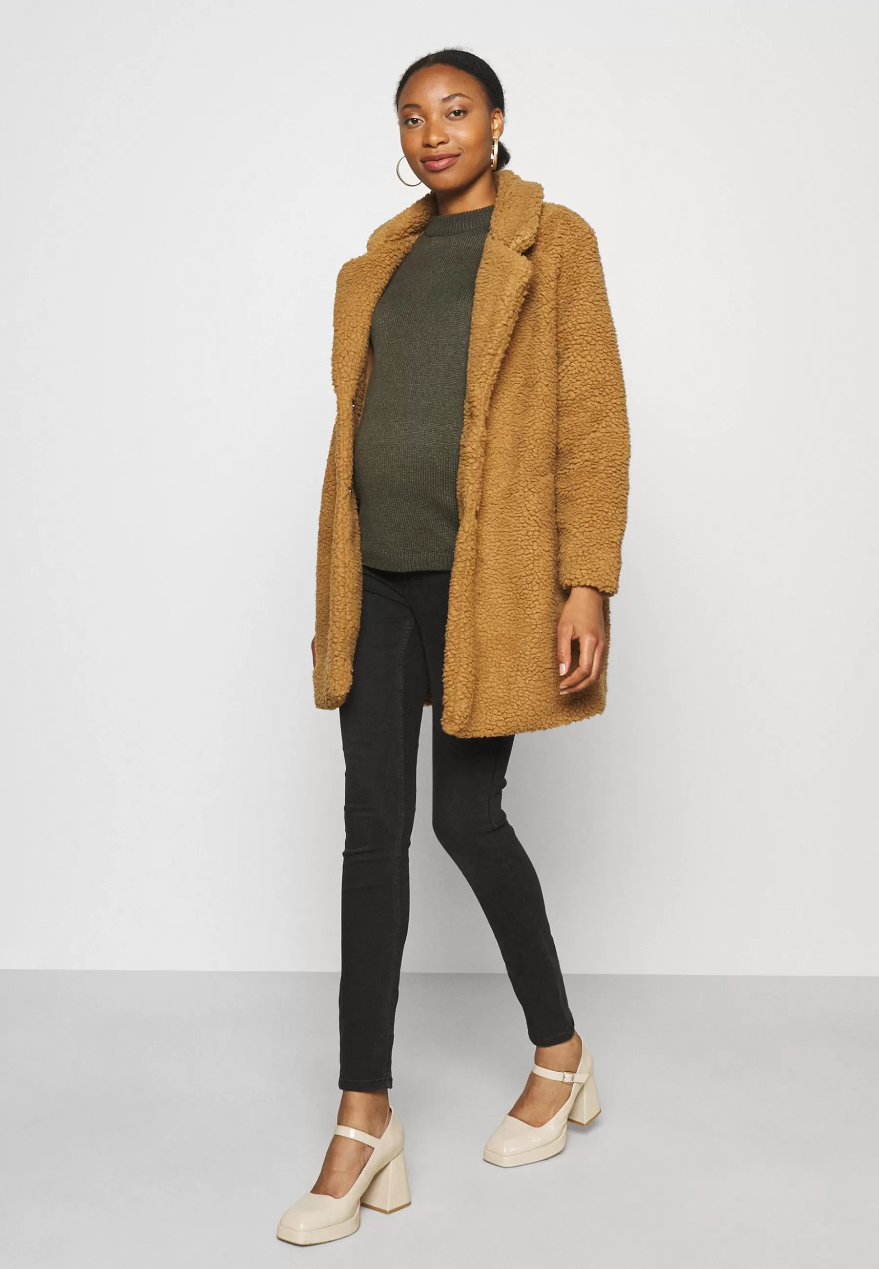 Femme ONLY MATERNITY Olmaurelia Sherpa - Manteau D'Hiver