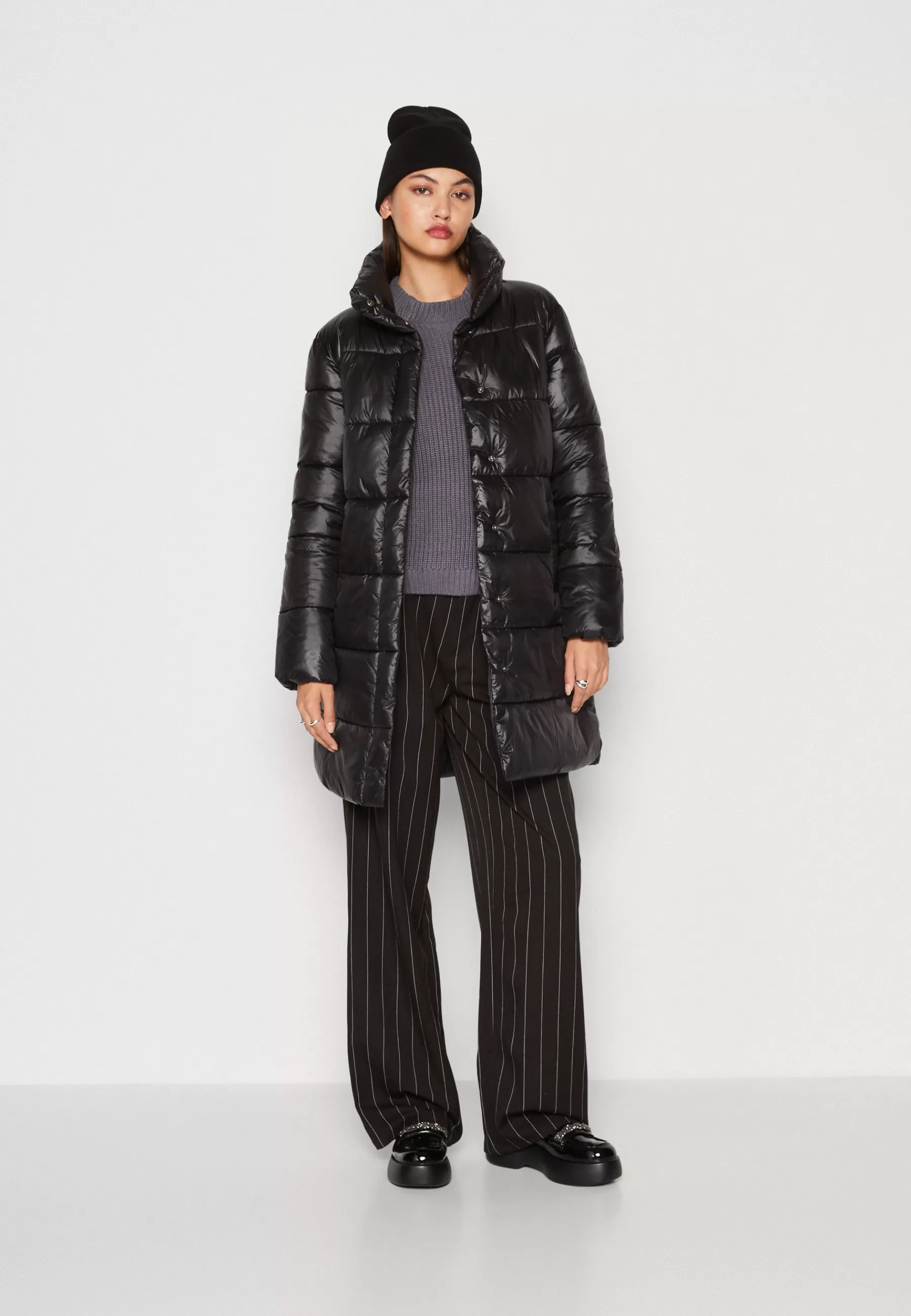 Femme ONLY Onlbailey Belted Highneck Puffer - Manteau D'Hiver