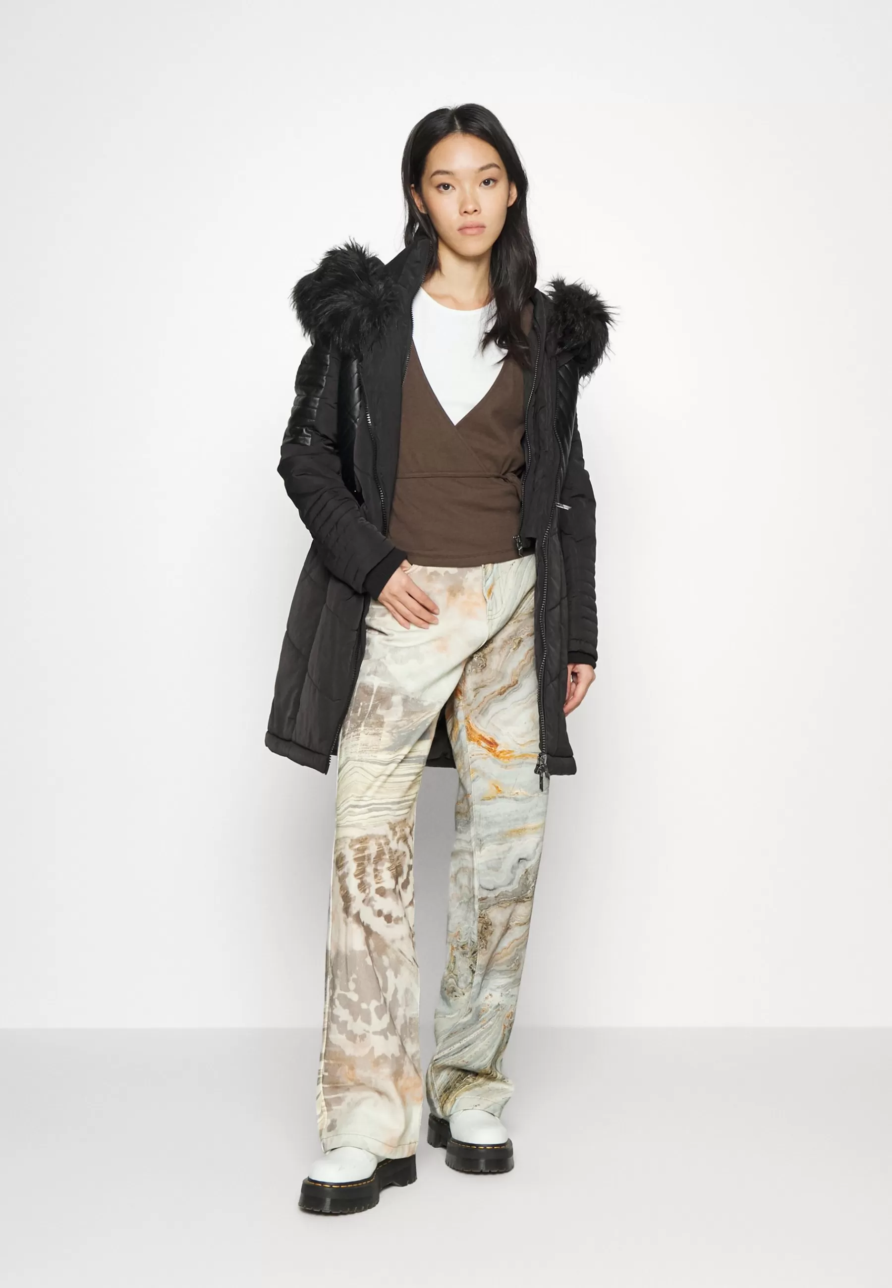 Femme ONLY Onllinette Fur Otw - Manteau D'Hiver