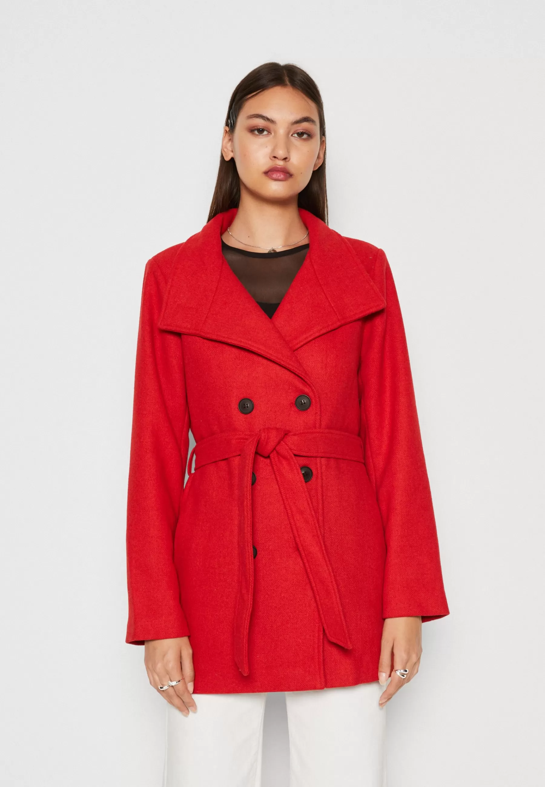 Onlmedina Short Belted Coat - Manteau Classique | ONLY Online