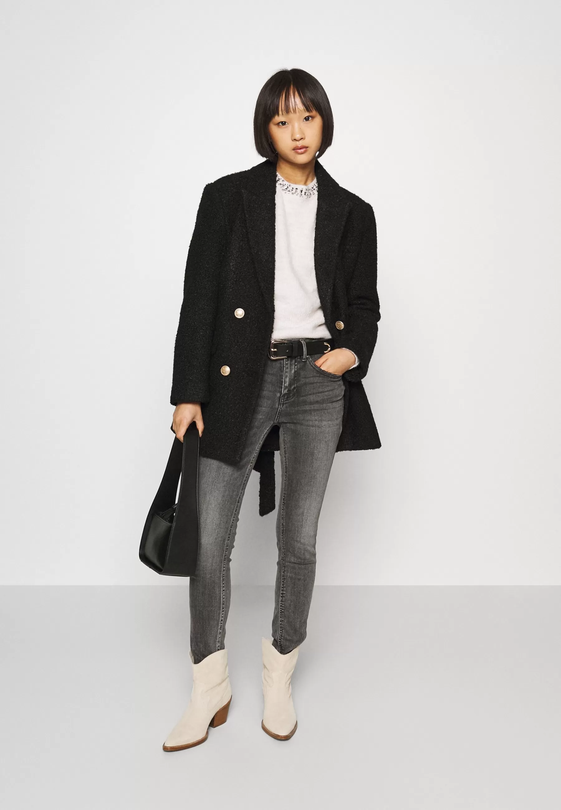 Onlpiper Dallas Belted - Manteau Court | ONLY Petite Online