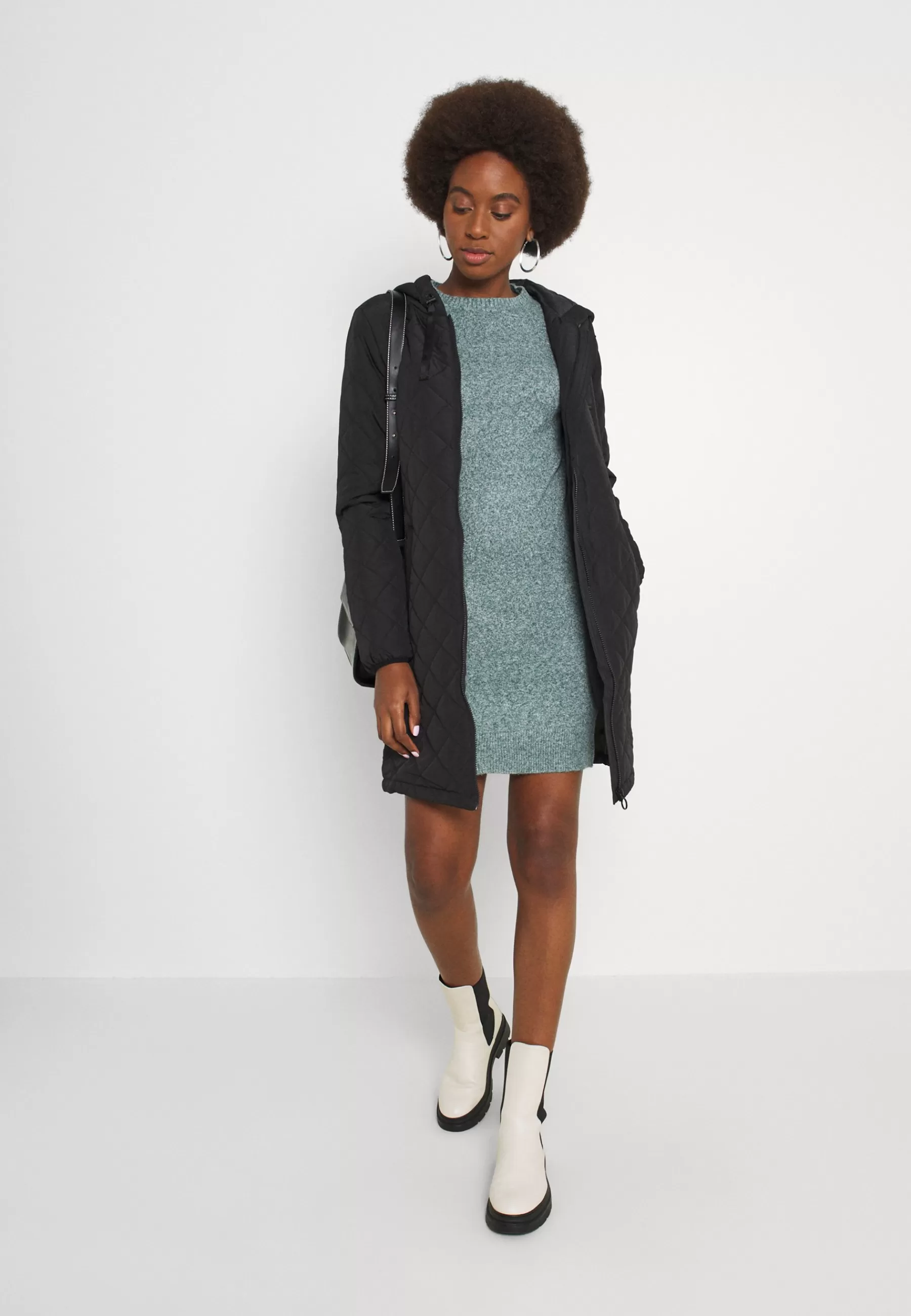 Femme ONLY Tall Onlsanne Quilted Long Jacket - Manteau D'Hiver