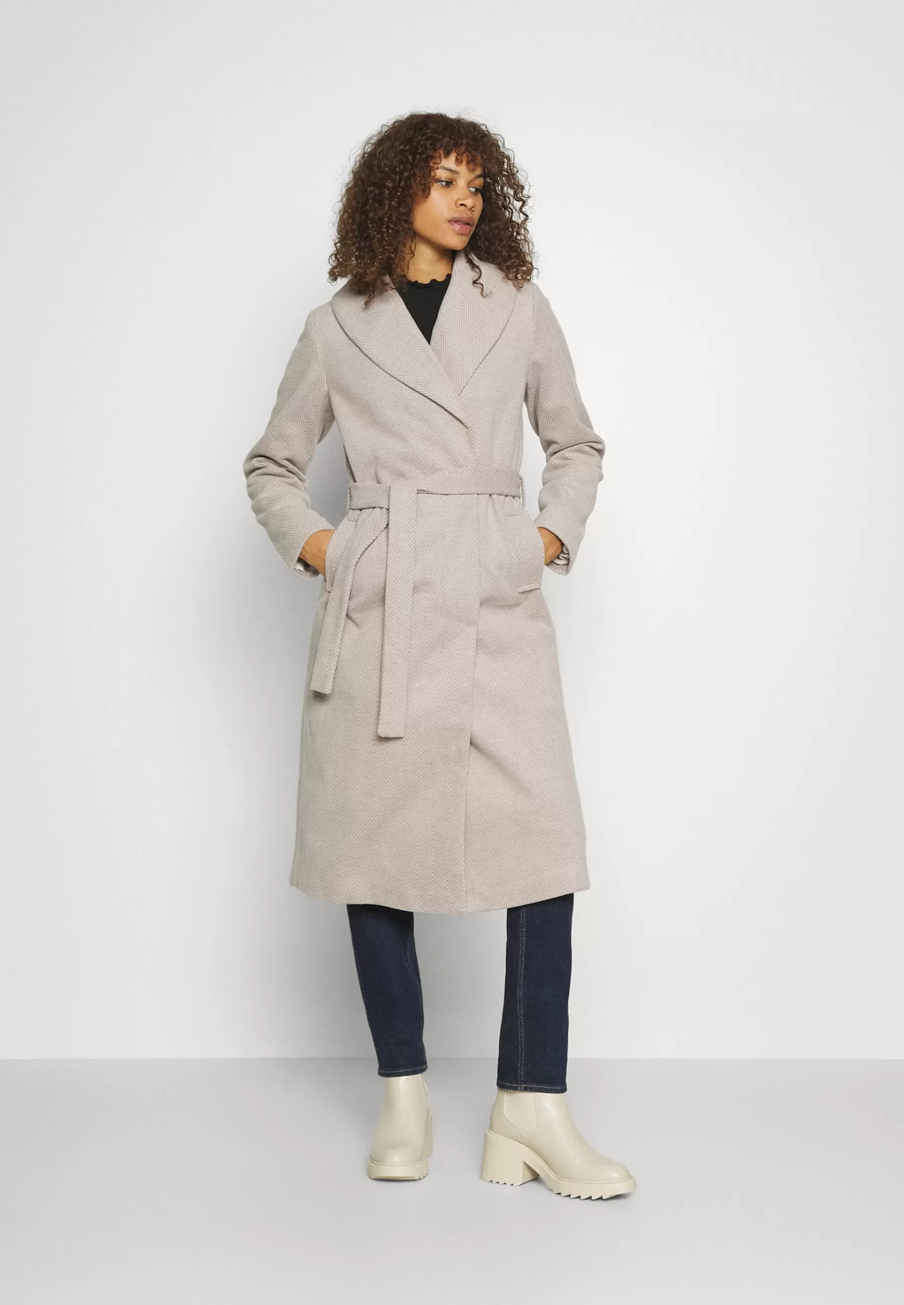 Onlsille Long Wrap Coat - Manteau Classique | ONLY Tall Flash Sale