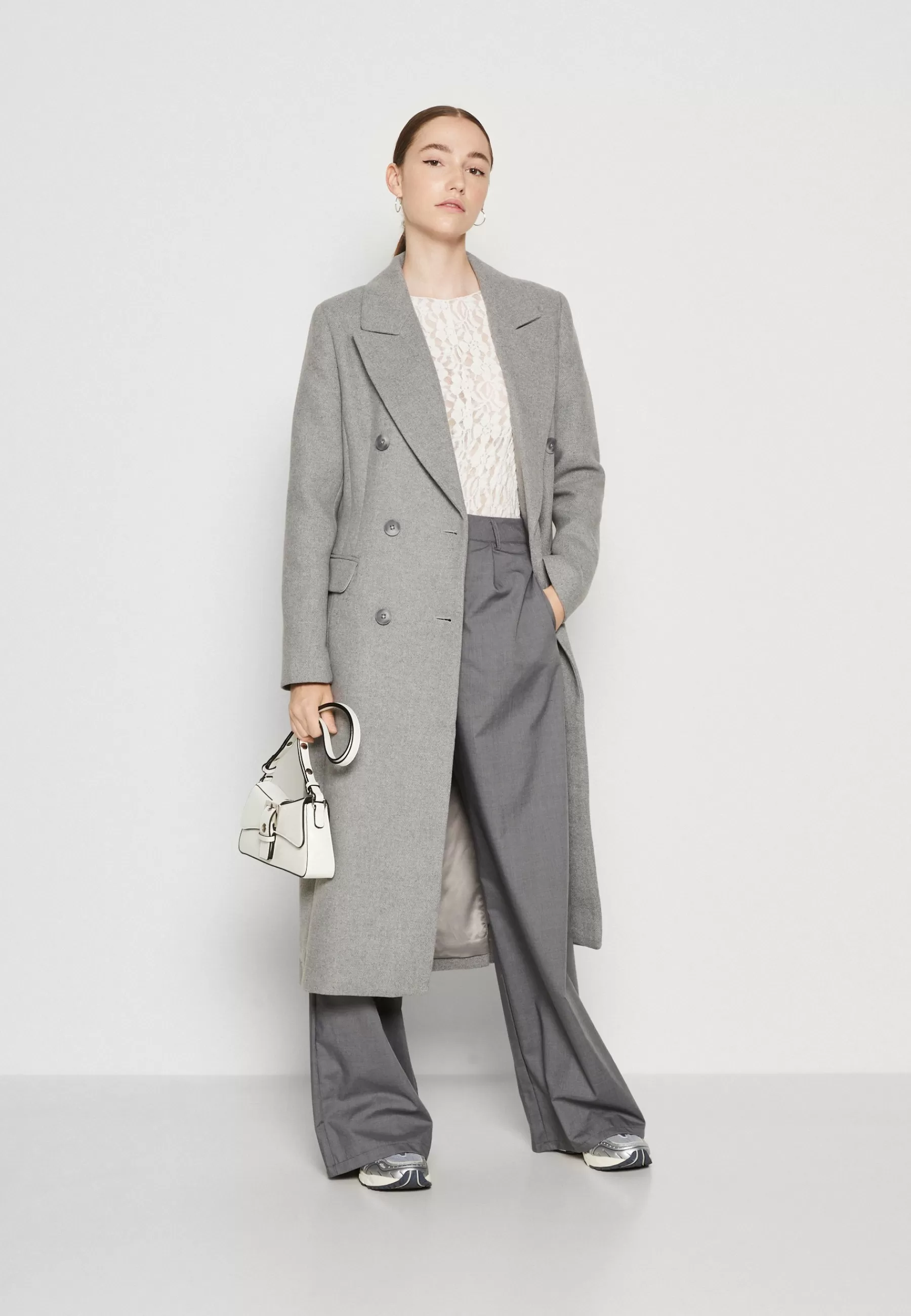 Petra Collar Wrap Coat - Manteau Classique | Forever New Cheap