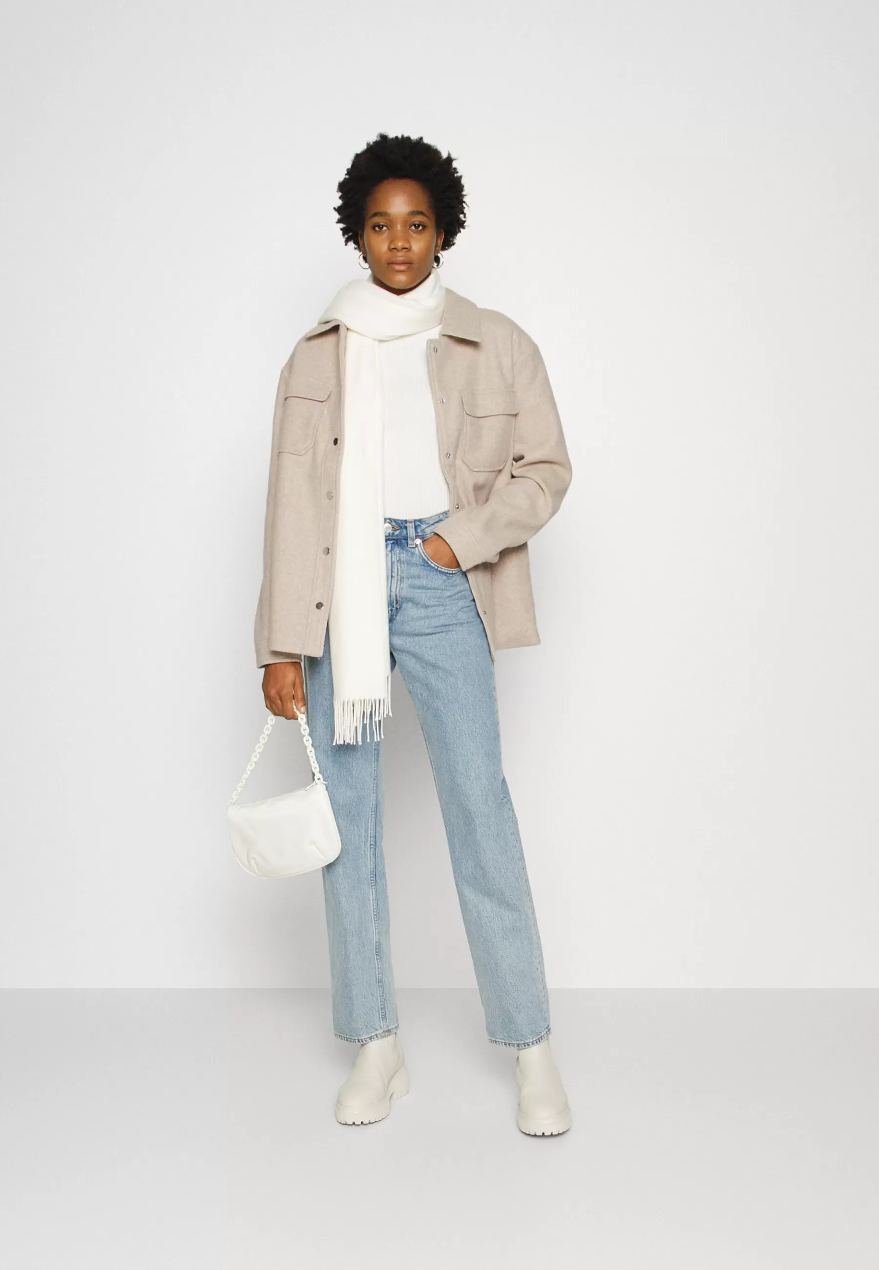 Press Button Overshirt - Manteau Court | NA-KD Cheap