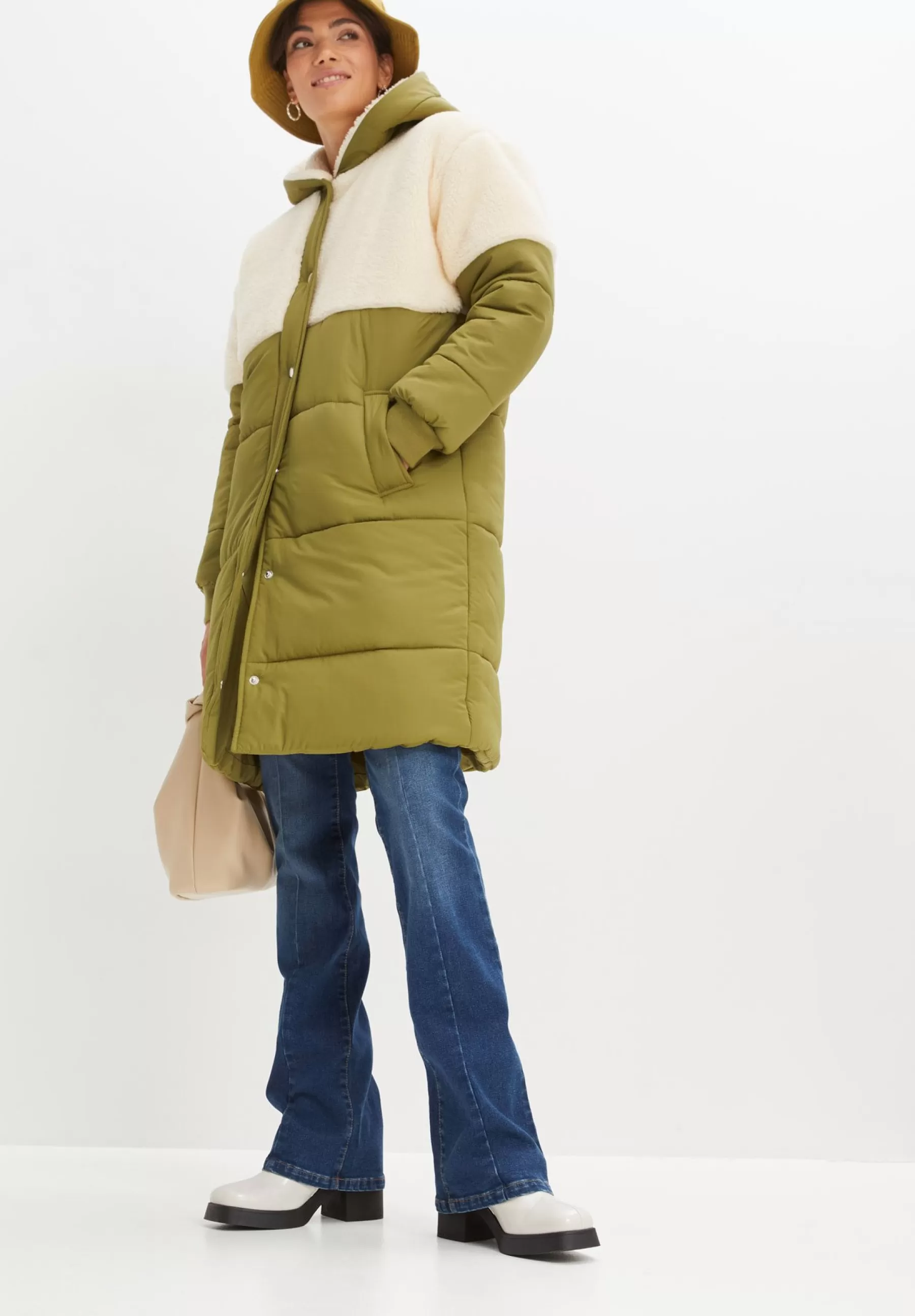 Femme bonprix Stepp Mit Detail - Manteau D'Hiver