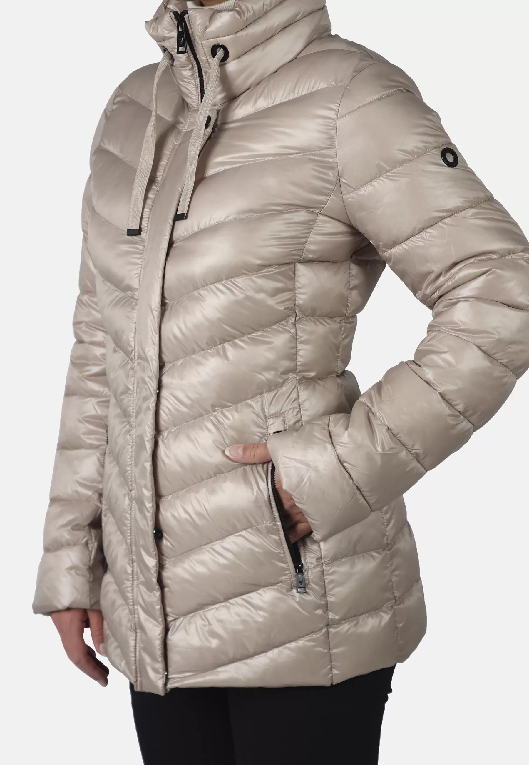Femme FUCHS SCHMITT Thermore Mit Tunnelzug Am Kragen Und Reissverschlusstaschen - Manteau D'Hiver