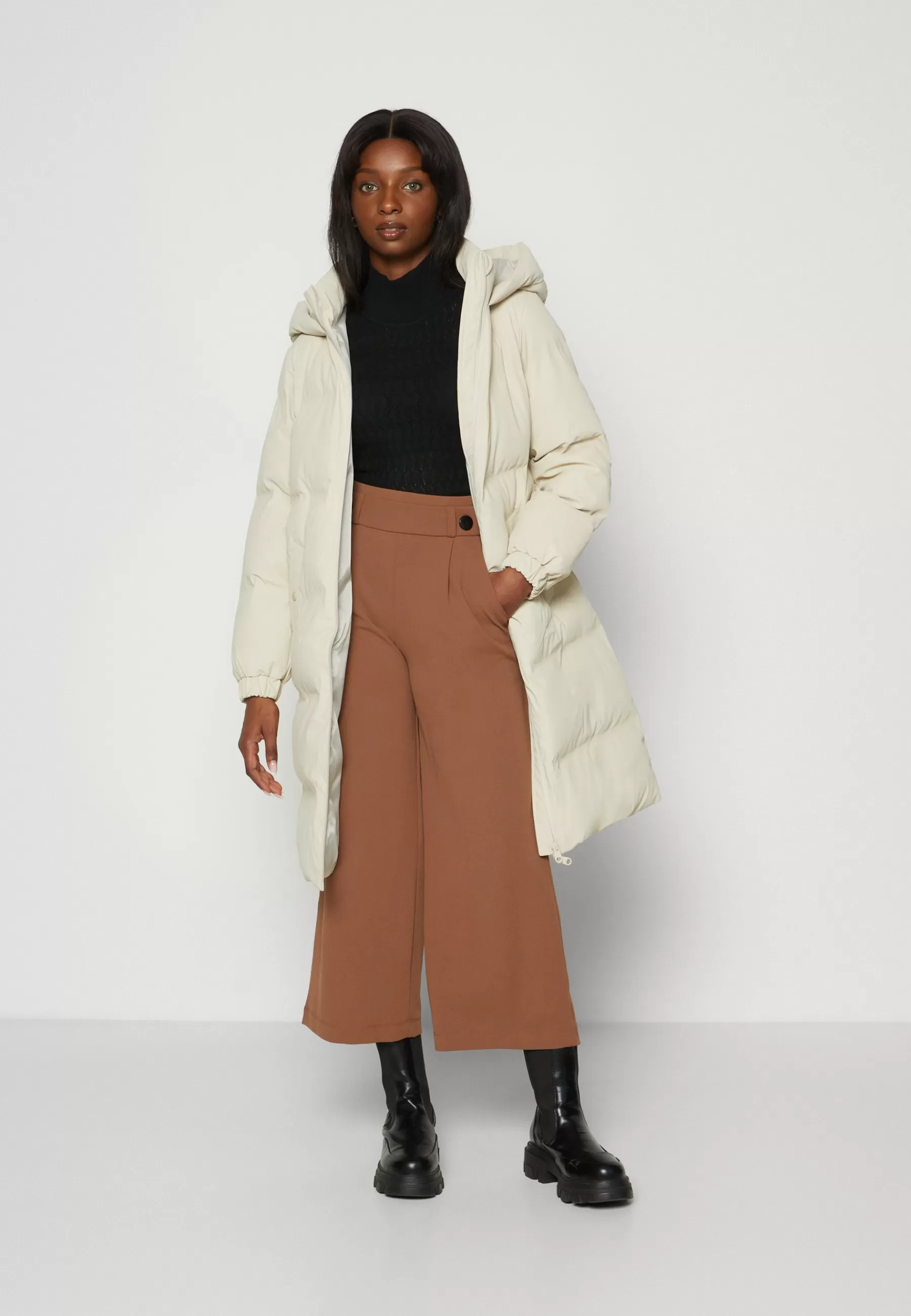 Femme Vero Moda Petite Vmnoe Long Coated Coat - Manteau D'Hiver