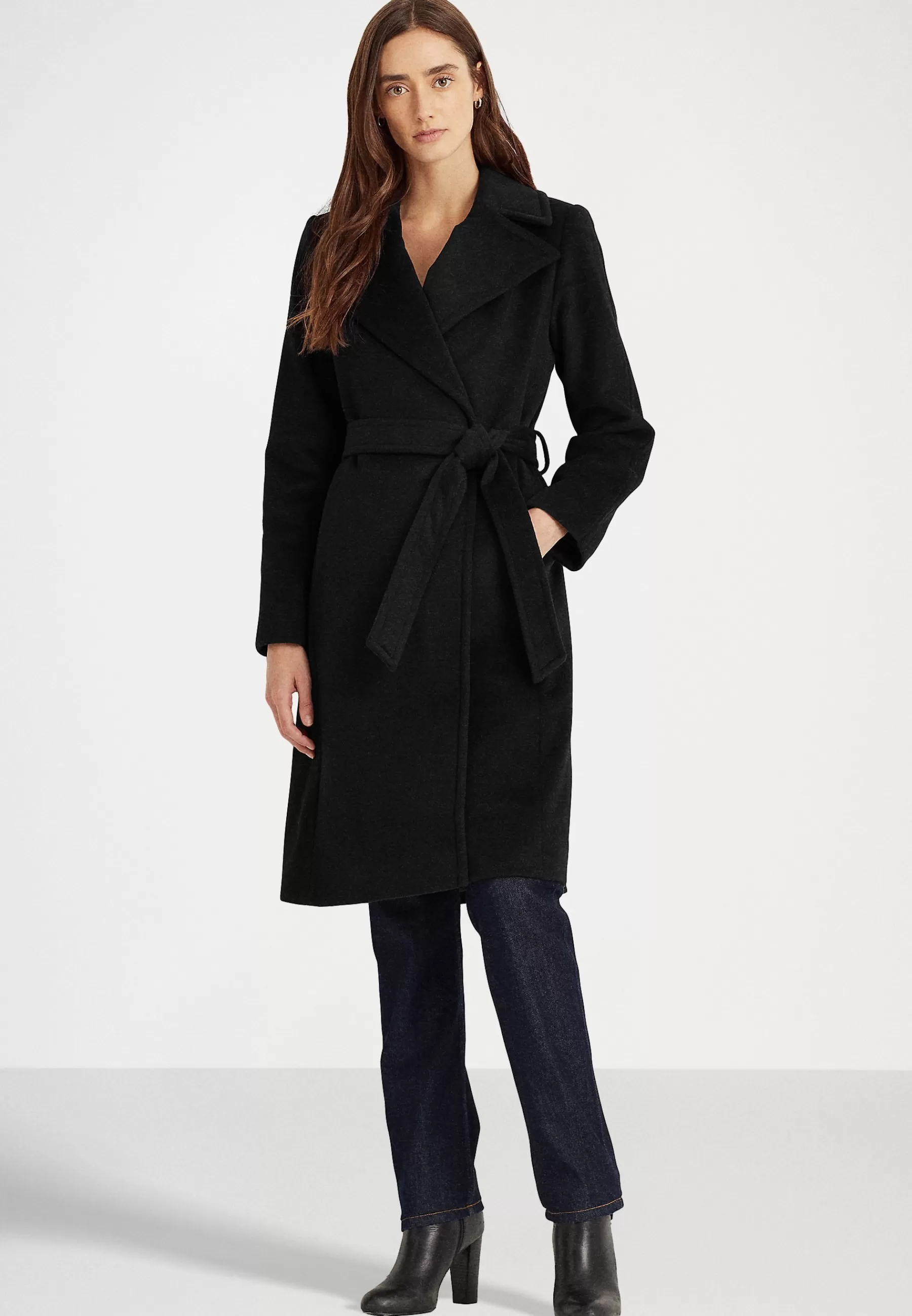 Wrap Lined Coat - Manteau Classique | Lauren Ralph Lauren Petite Online